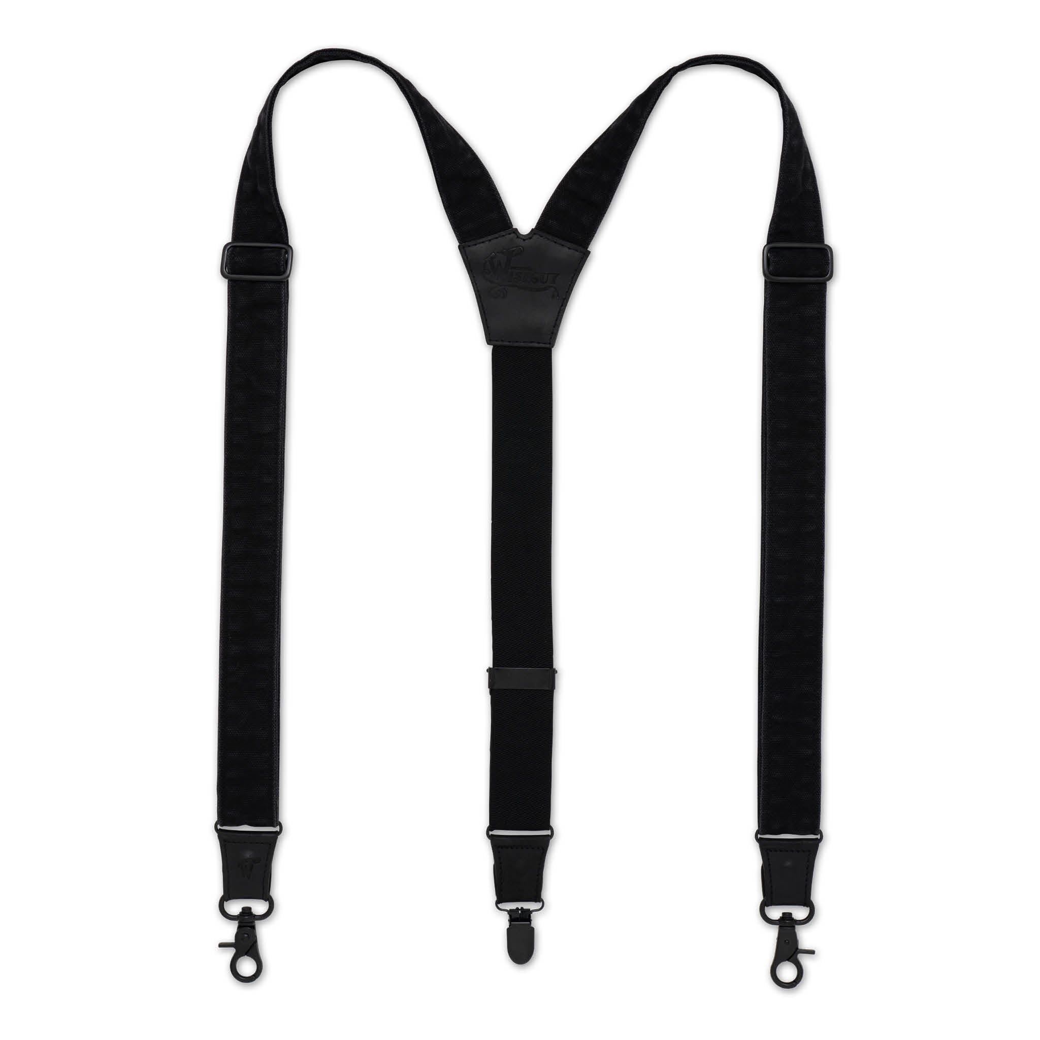 Duck Black Wide Suspenders No. C6019
