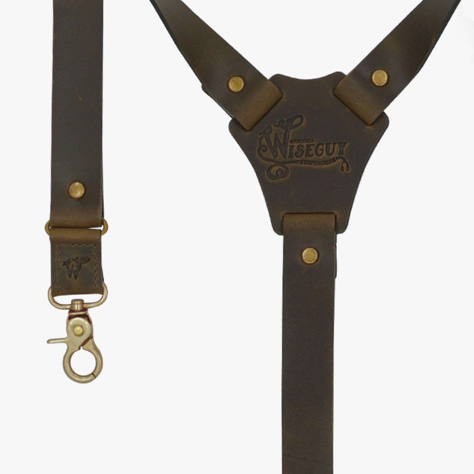 Dakota Olive Green Slim Suspenders No. L2014