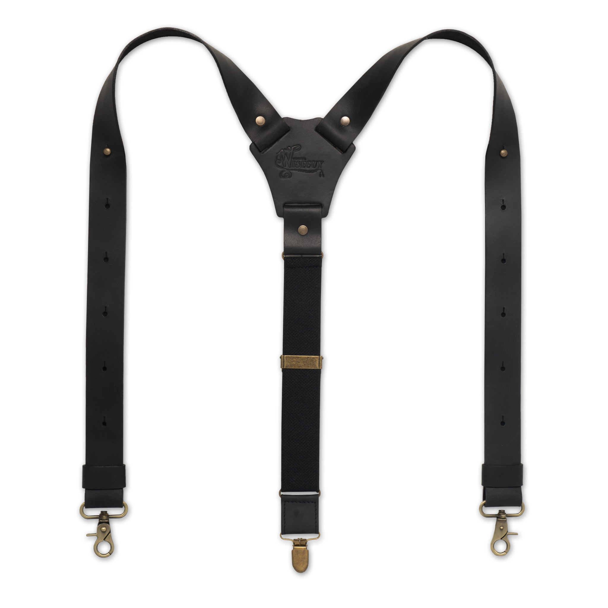 Bretelles larges Crazy Horse Flex noires n° F2129
