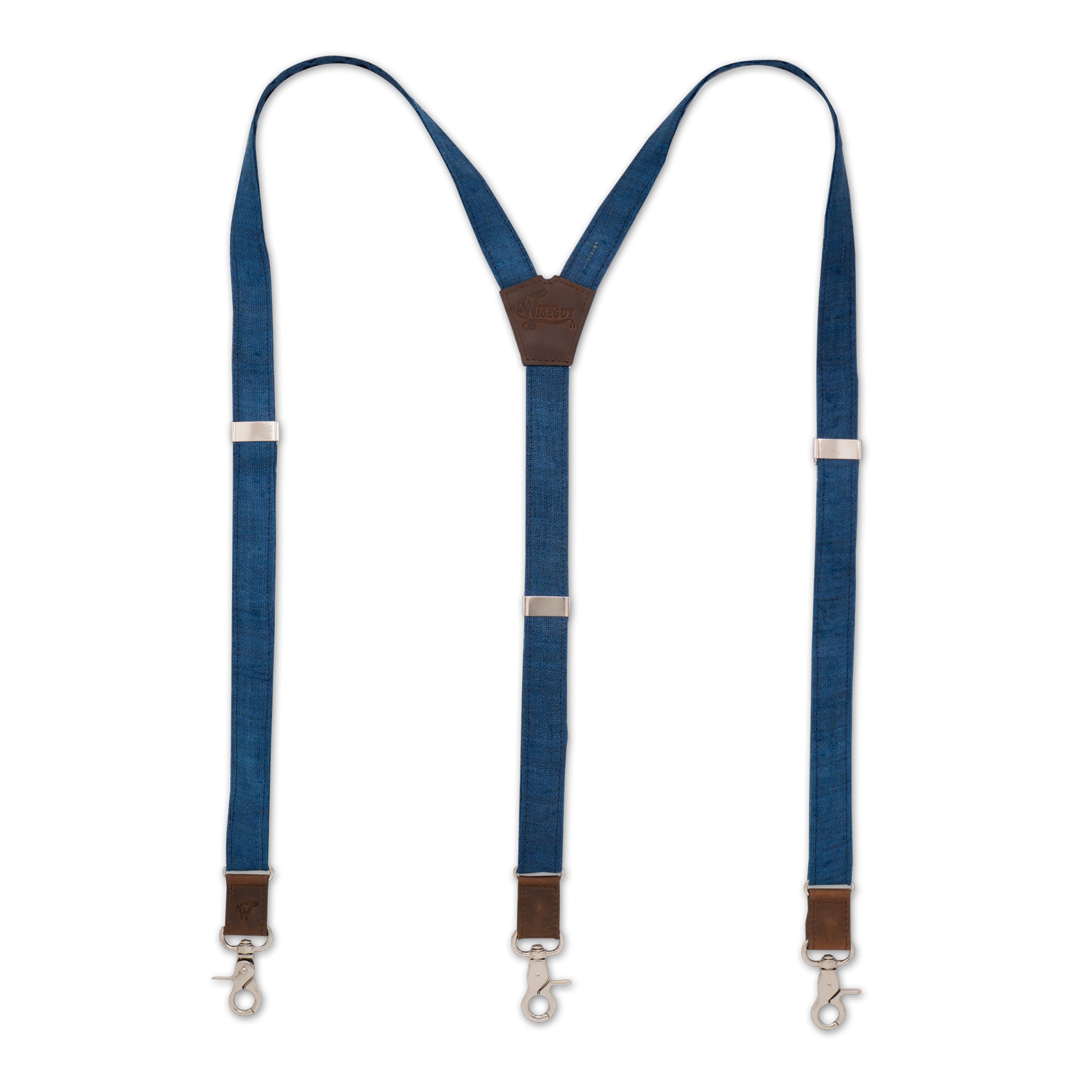 Hemp The Captain Sky Blue Schmale Hosenträger No. G7411