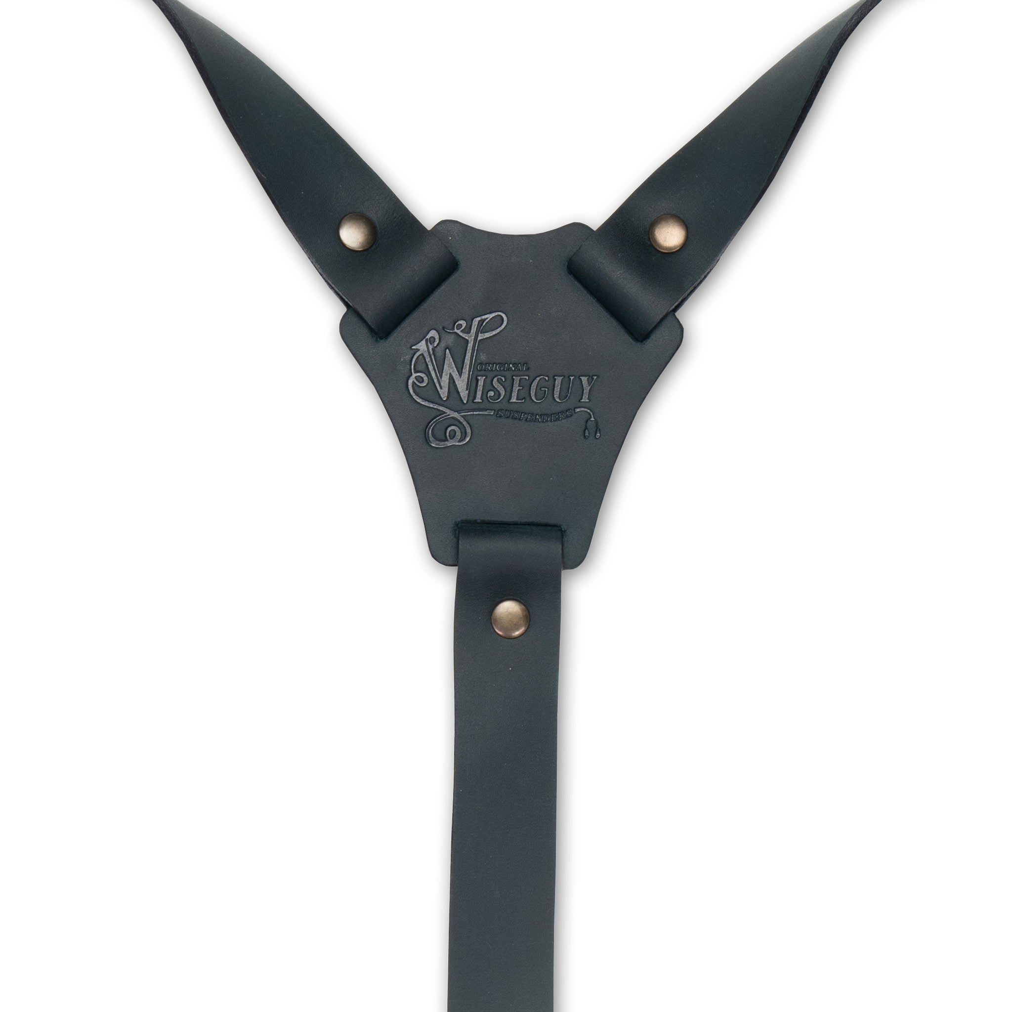 Crazy Horse Navy Blue Slim Suspenders No. L2010