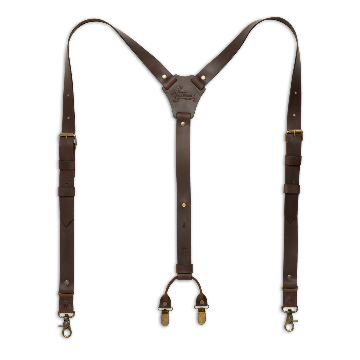 Crazy Horse Buckle Slim Suspenders