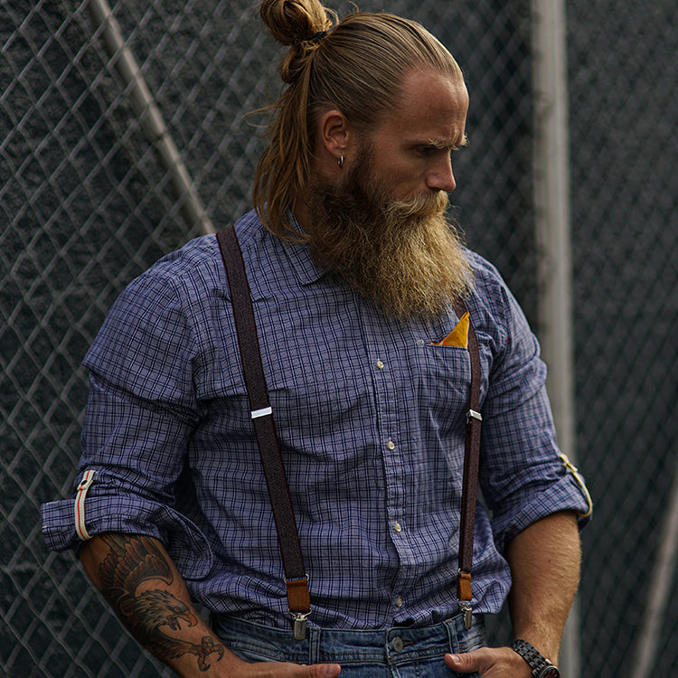 Patterned Slim Suspenders