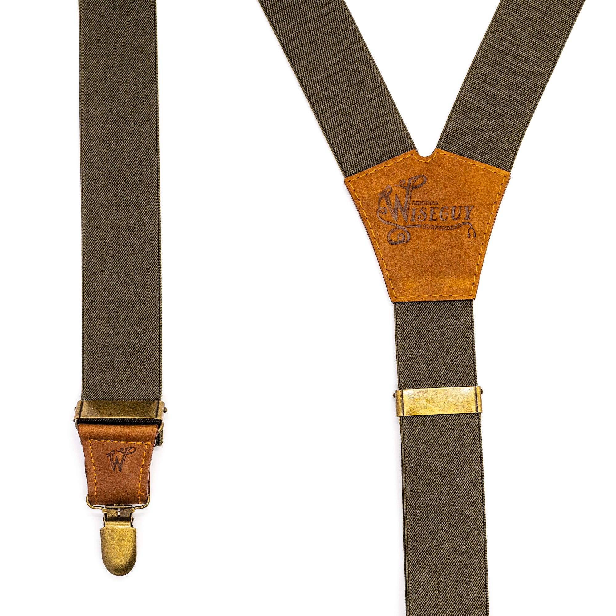 Essential Army Green Wide Suspenders No. E5013