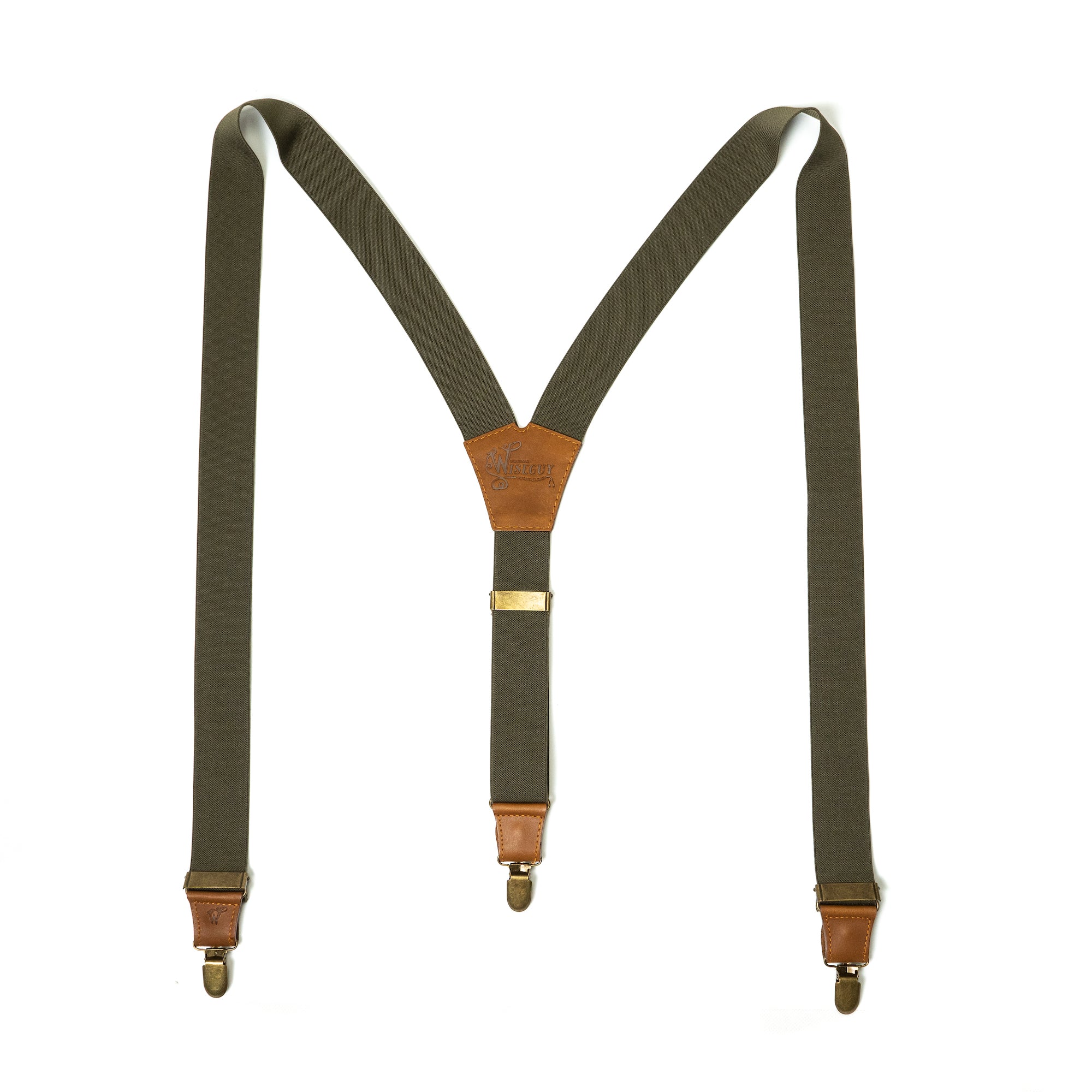 Essential Army Green Wide Suspenders No. E5013