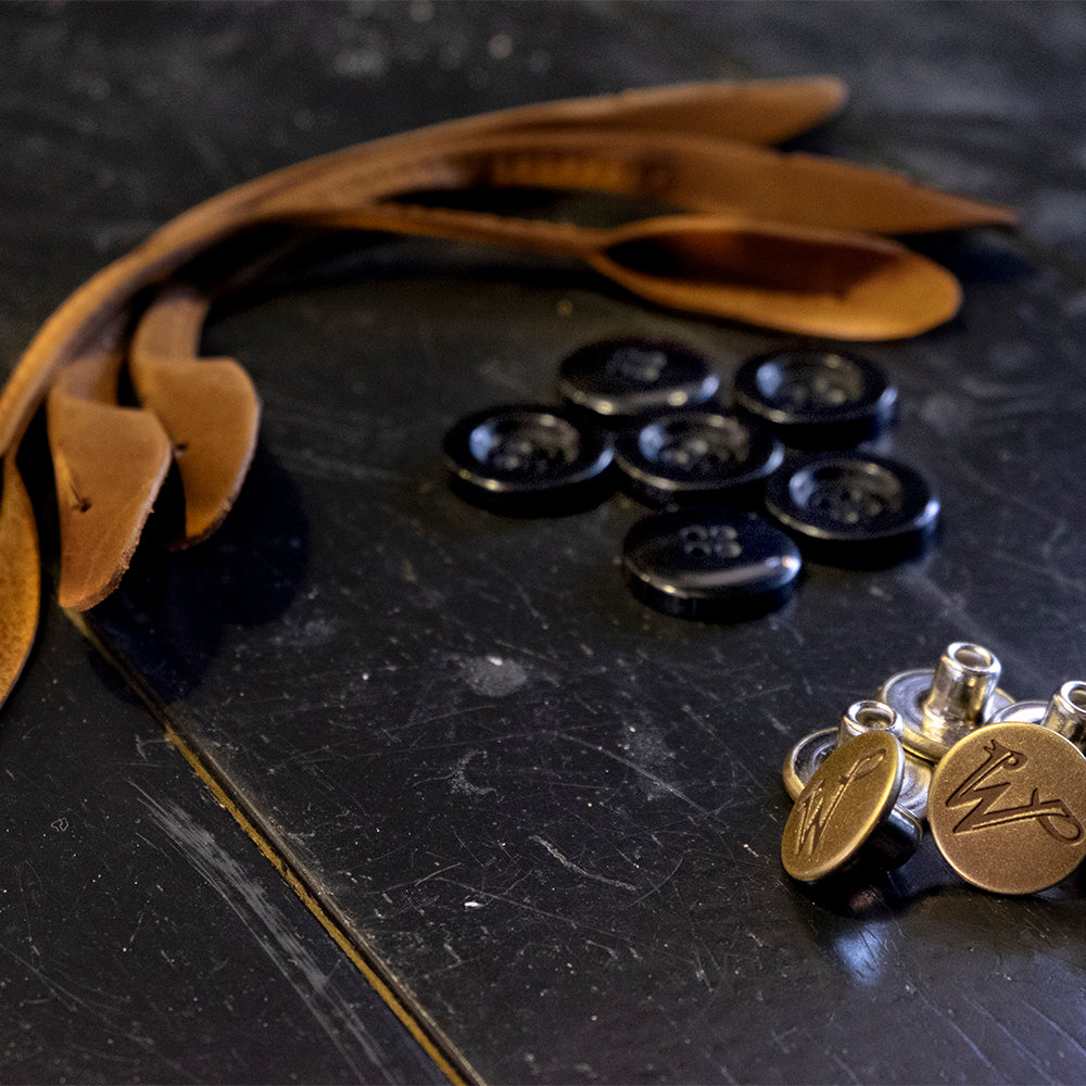 Boucles Cuir - Boutons Set No. A8013