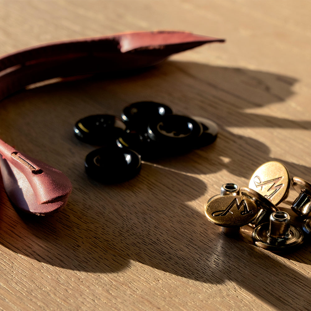 Boucles Cuir - Boutons Set No. A8013