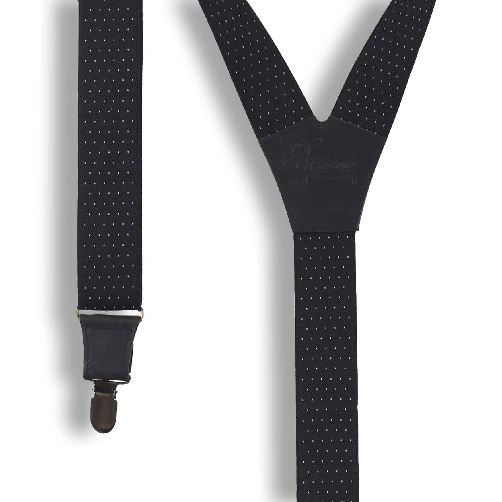 Suspenders Wide Black Elastic