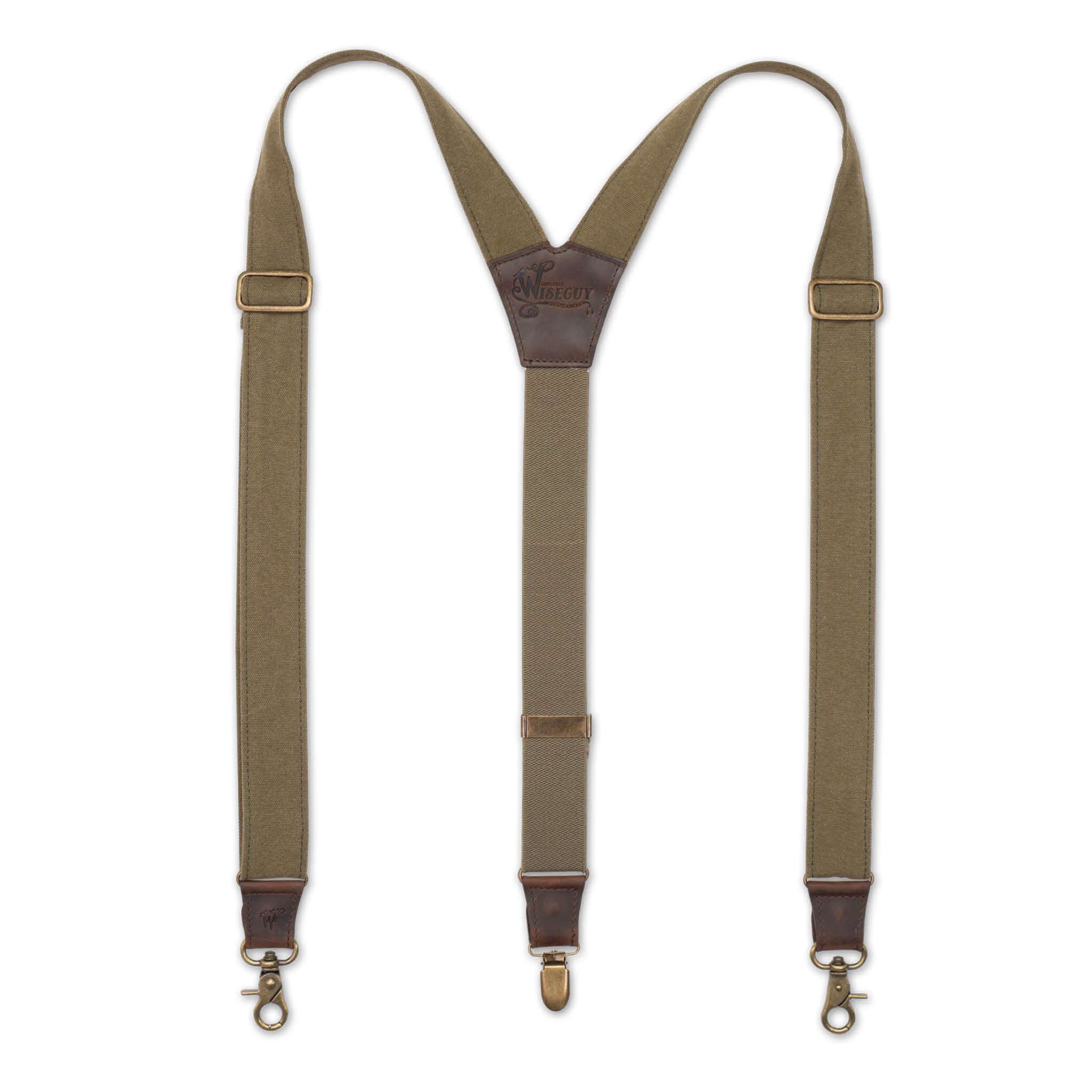 Duck Army Green Wide Suspenders No. C6010