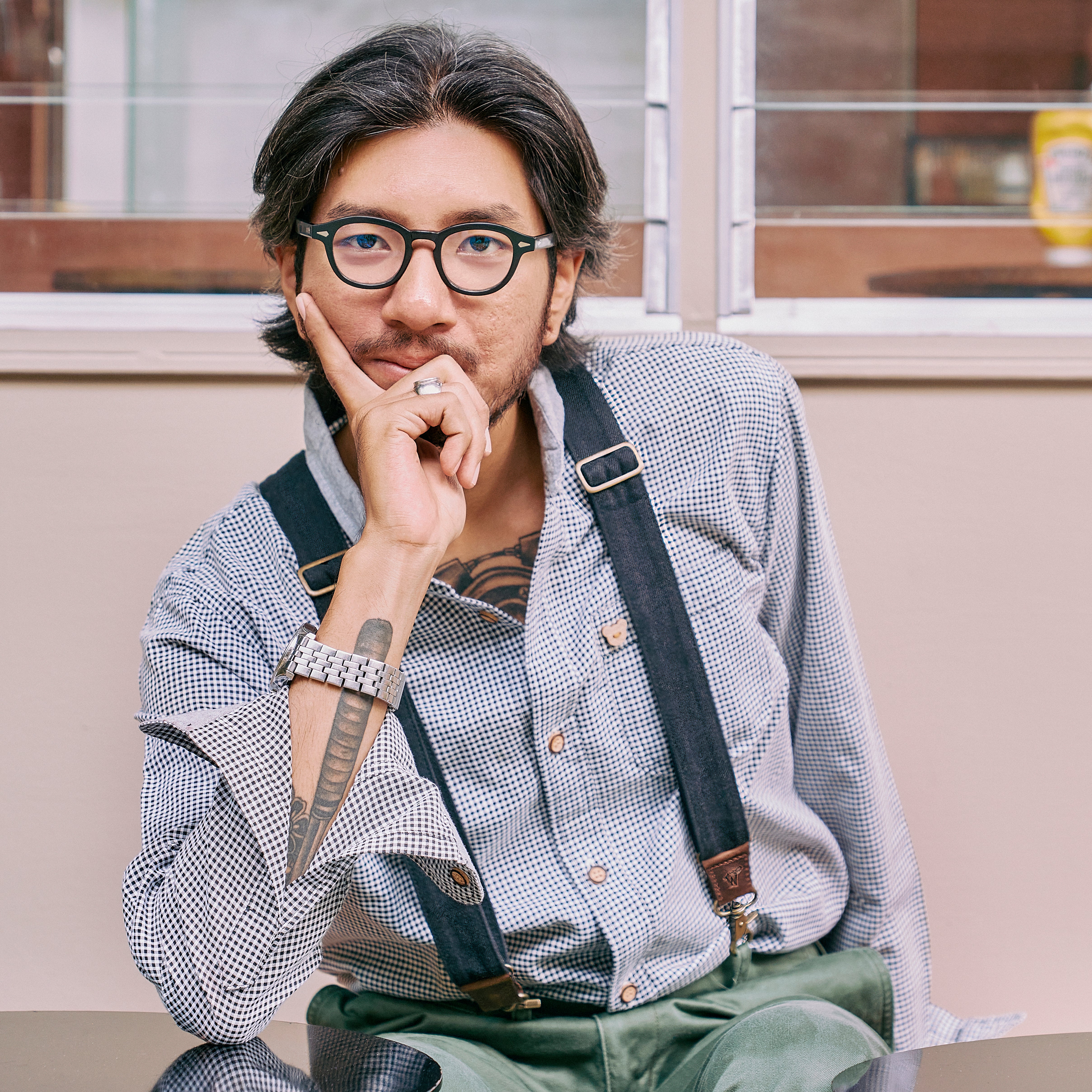 Duck Navy Wide Suspenders No. C6216