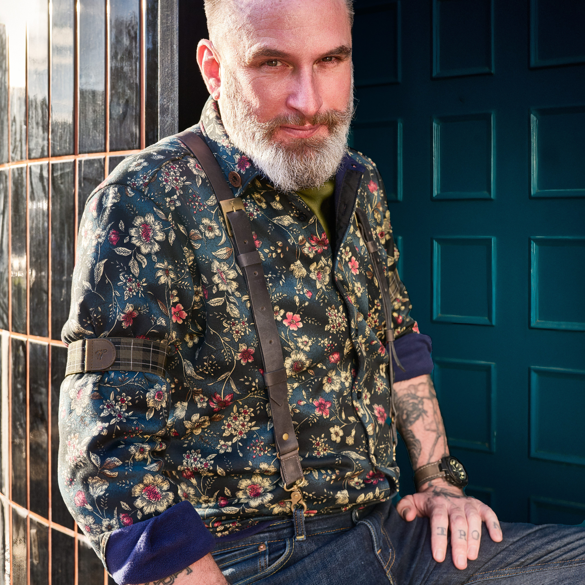 Dakota Vert Olive Slim Bretelles No. L2014