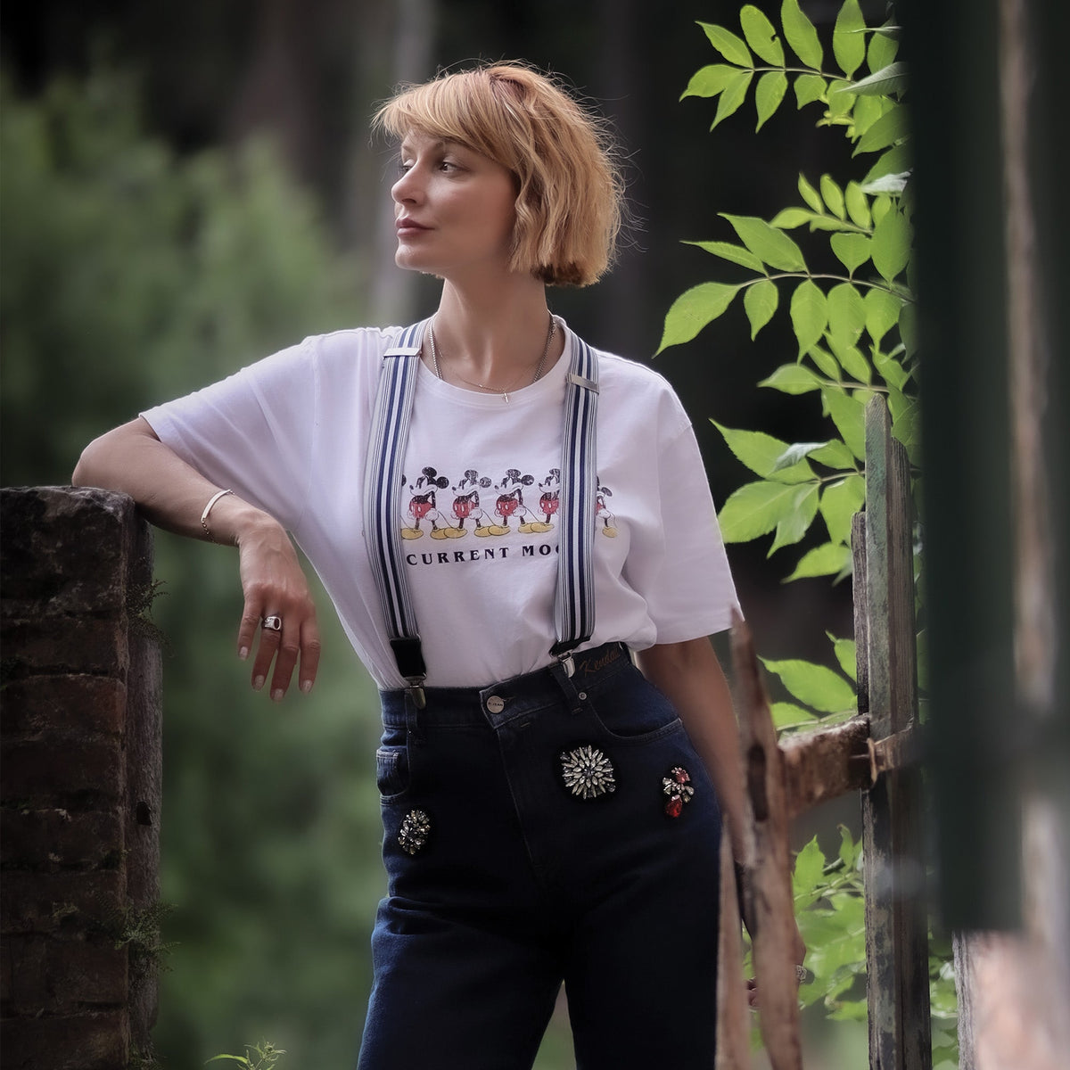Patterned Wide Suspenders