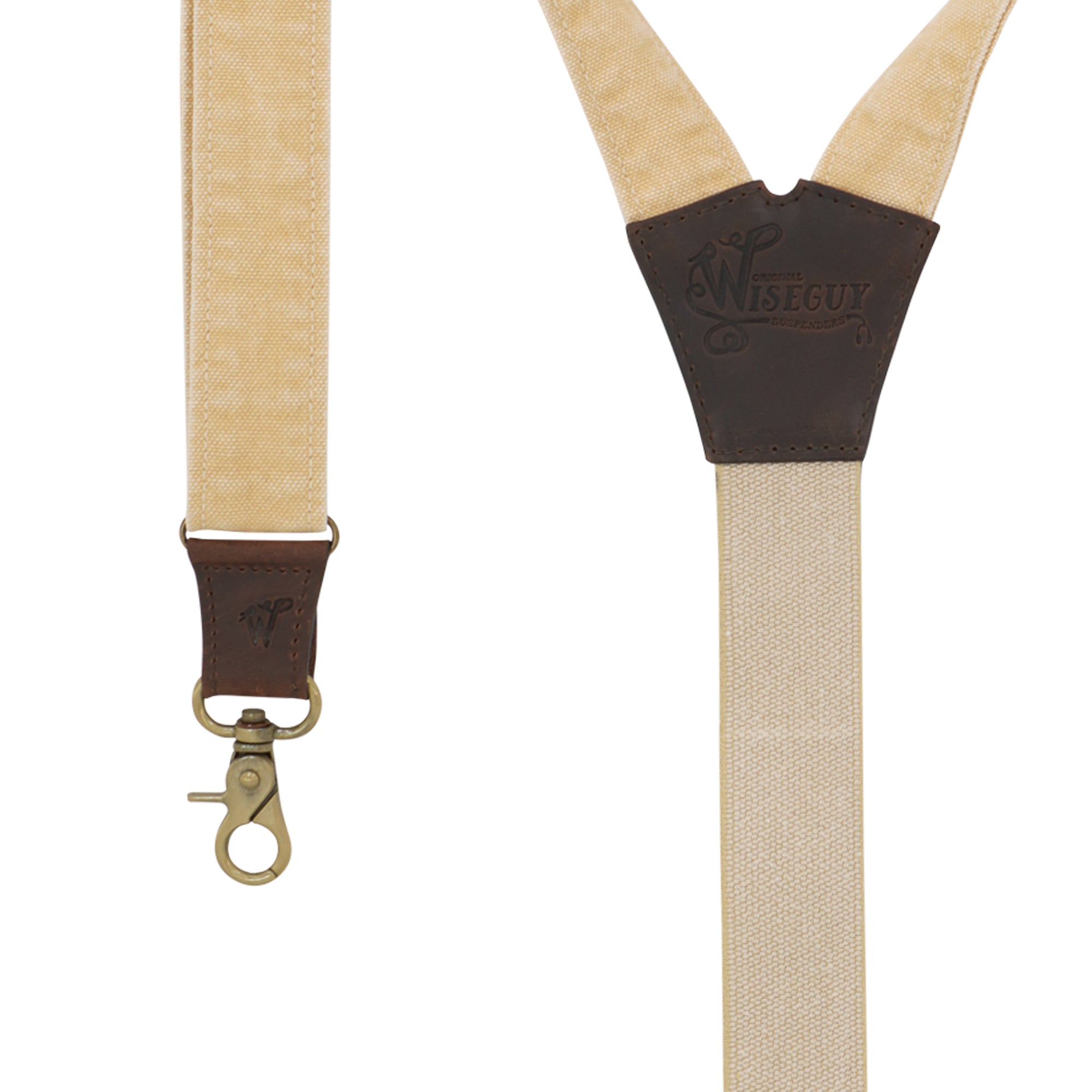 Duck Beige Wide Suspenders No. C6018