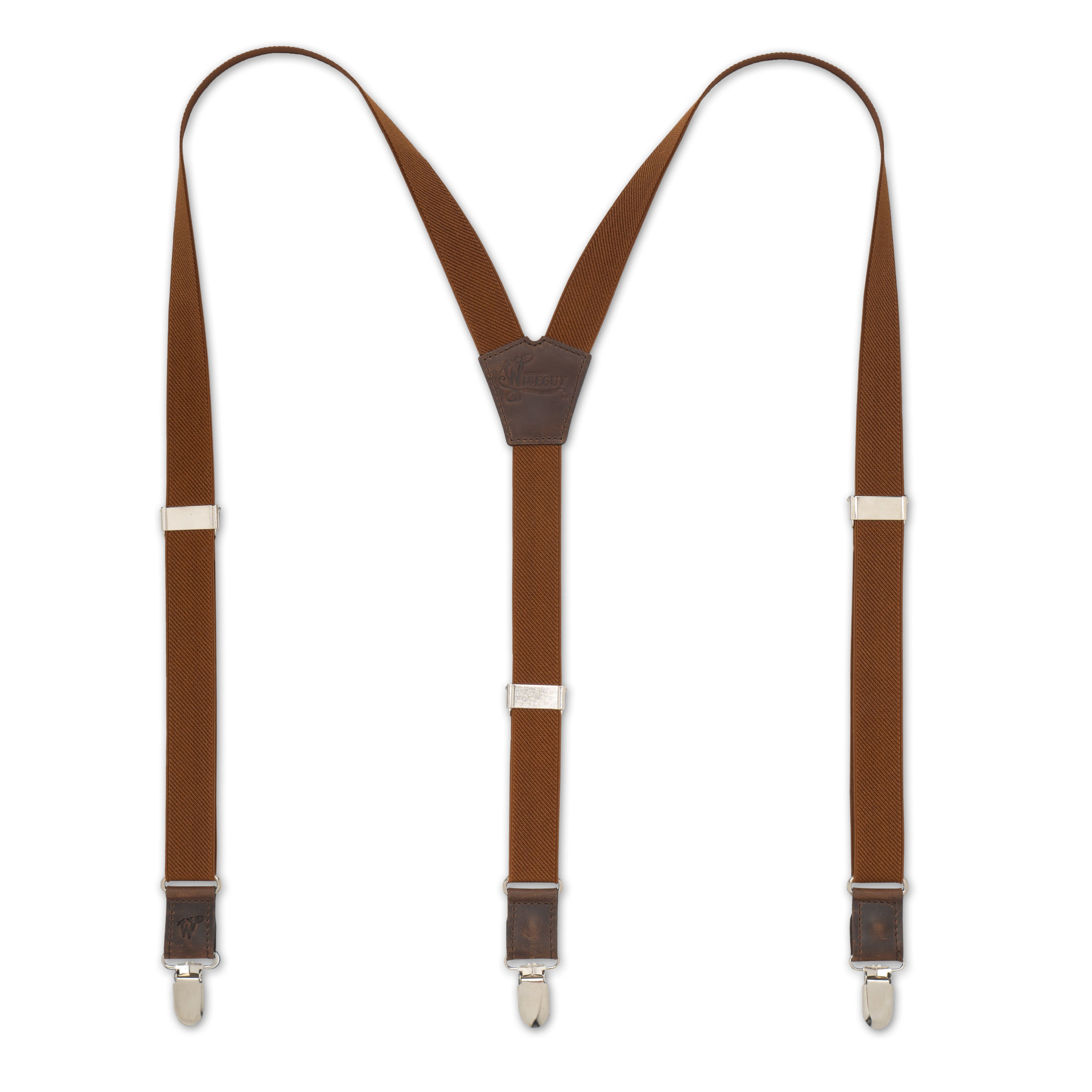 Essential Auburn Slim Suspenders No. E5014 - Brown / M/L Essential Auburn Slim Suspenders No. E5014 - Brown / M/L