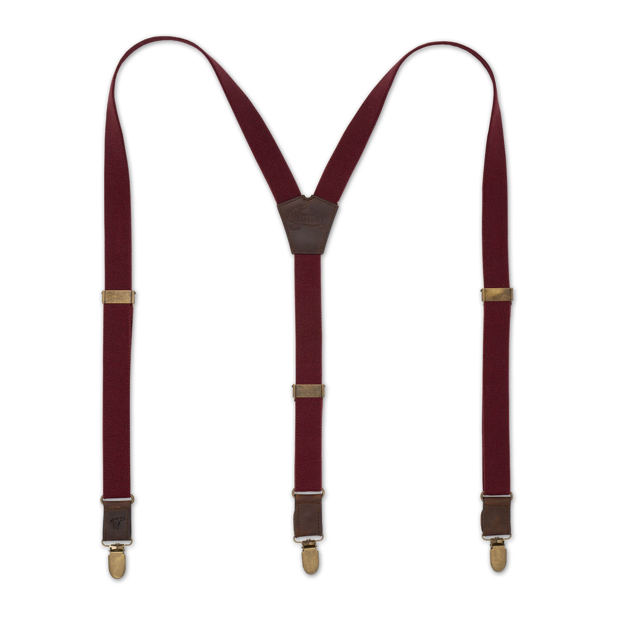 Essential Cordavan Burgundy Slim Suspenders No. E5022