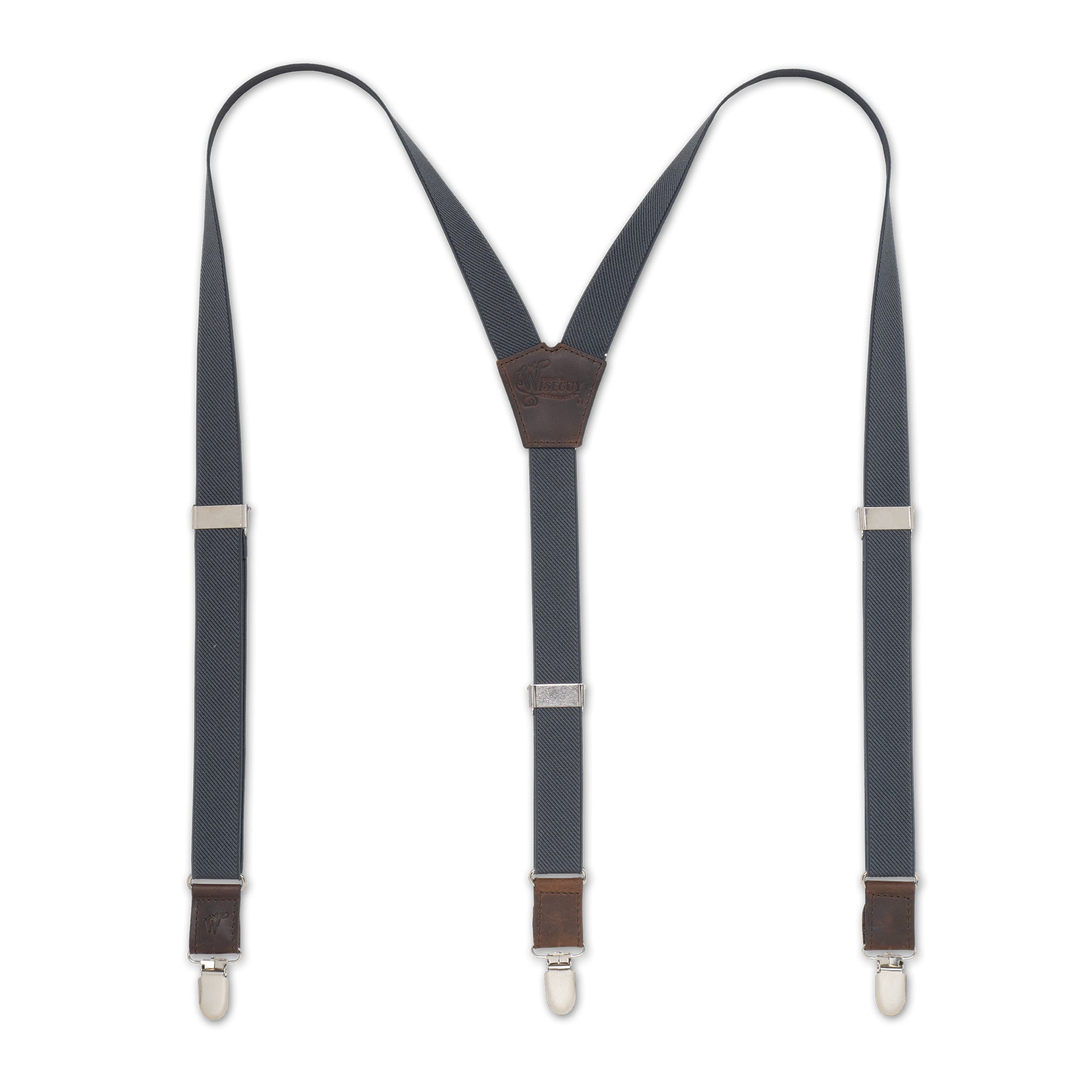 European manufactured elastic Soul Black Suspenders – Essential
