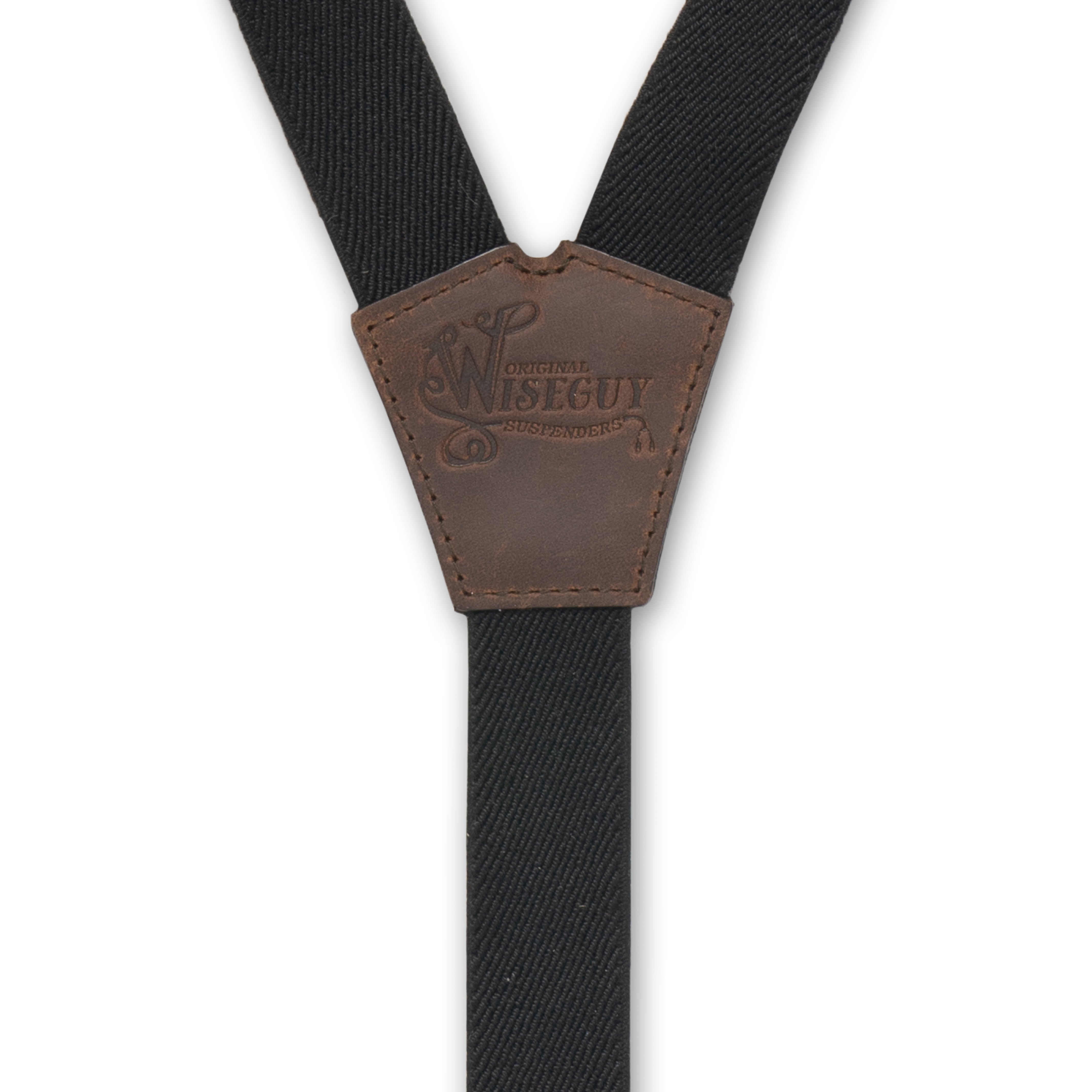 European manufactured elastic Soul Black Suspenders – Essential