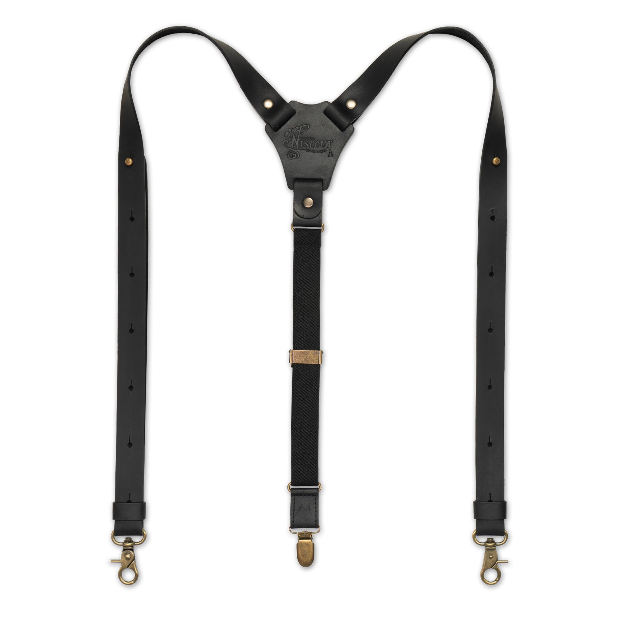 Super Quality Suspenders with Genuine Leather Clips 2024 and Stainless Metal Clips