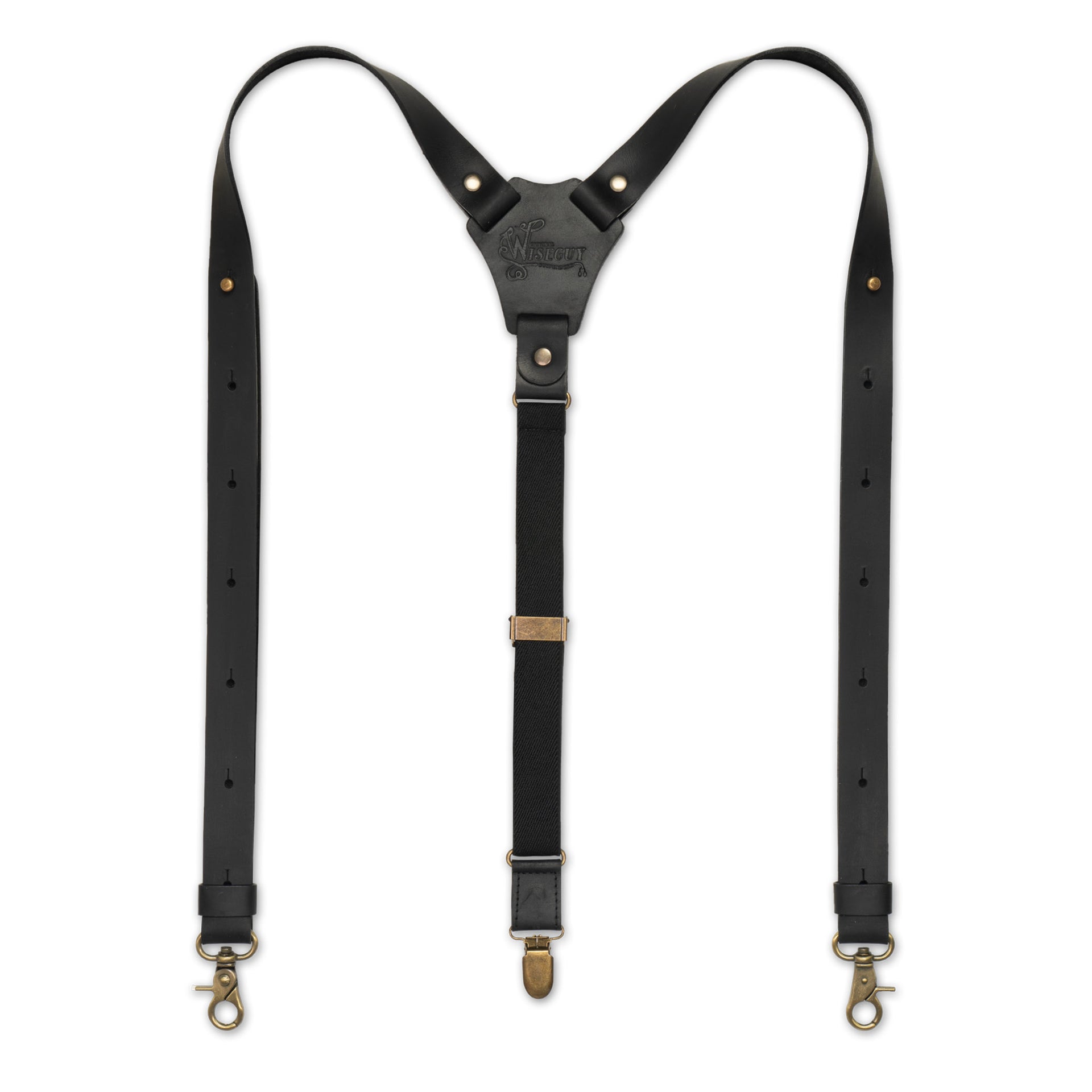 Authentic nubuck leather Black Flex Suspenders – Crazy Horse Flex