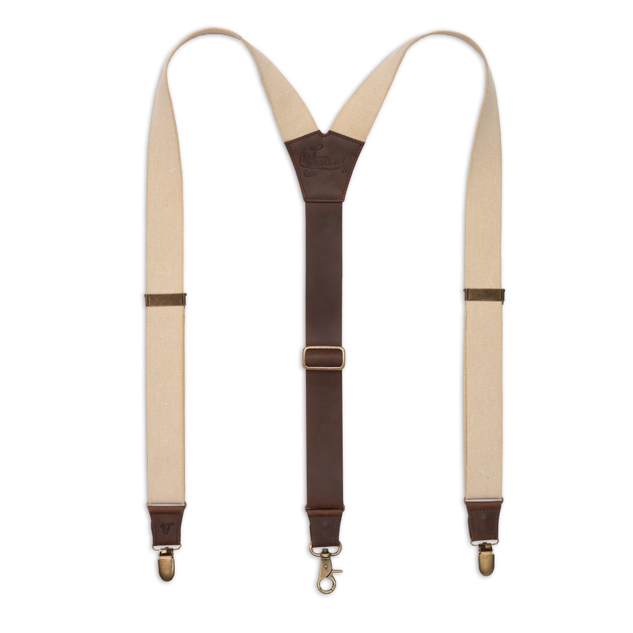 小物 vintage VERSACE suspenders Authentic nubuck leather Black Flex Suspenders – Charger – Wide