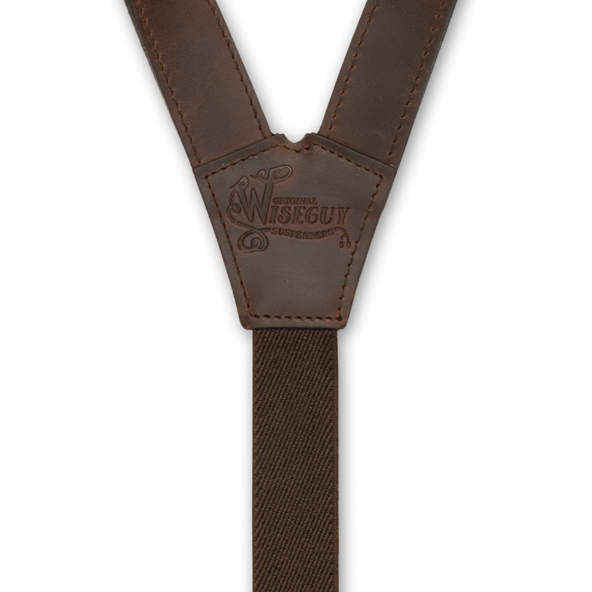 Authentic nubuck leather Camel Brown Flex Suspenders – Associate