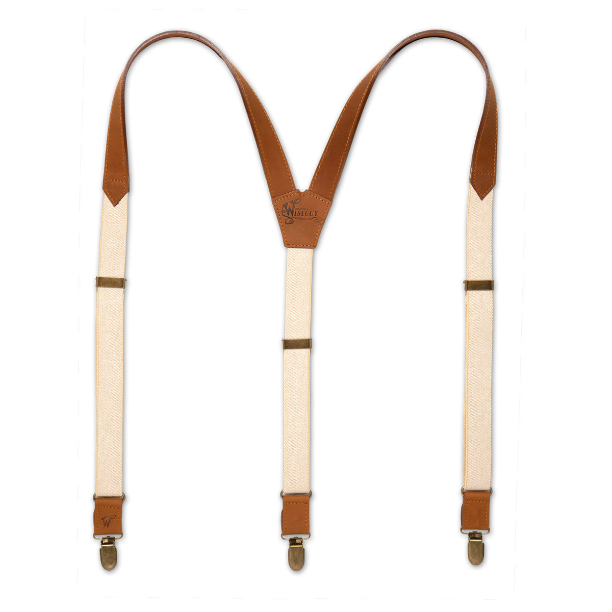 Authentic nubuck leather Camel Brown Flex Suspenders  display picture 2