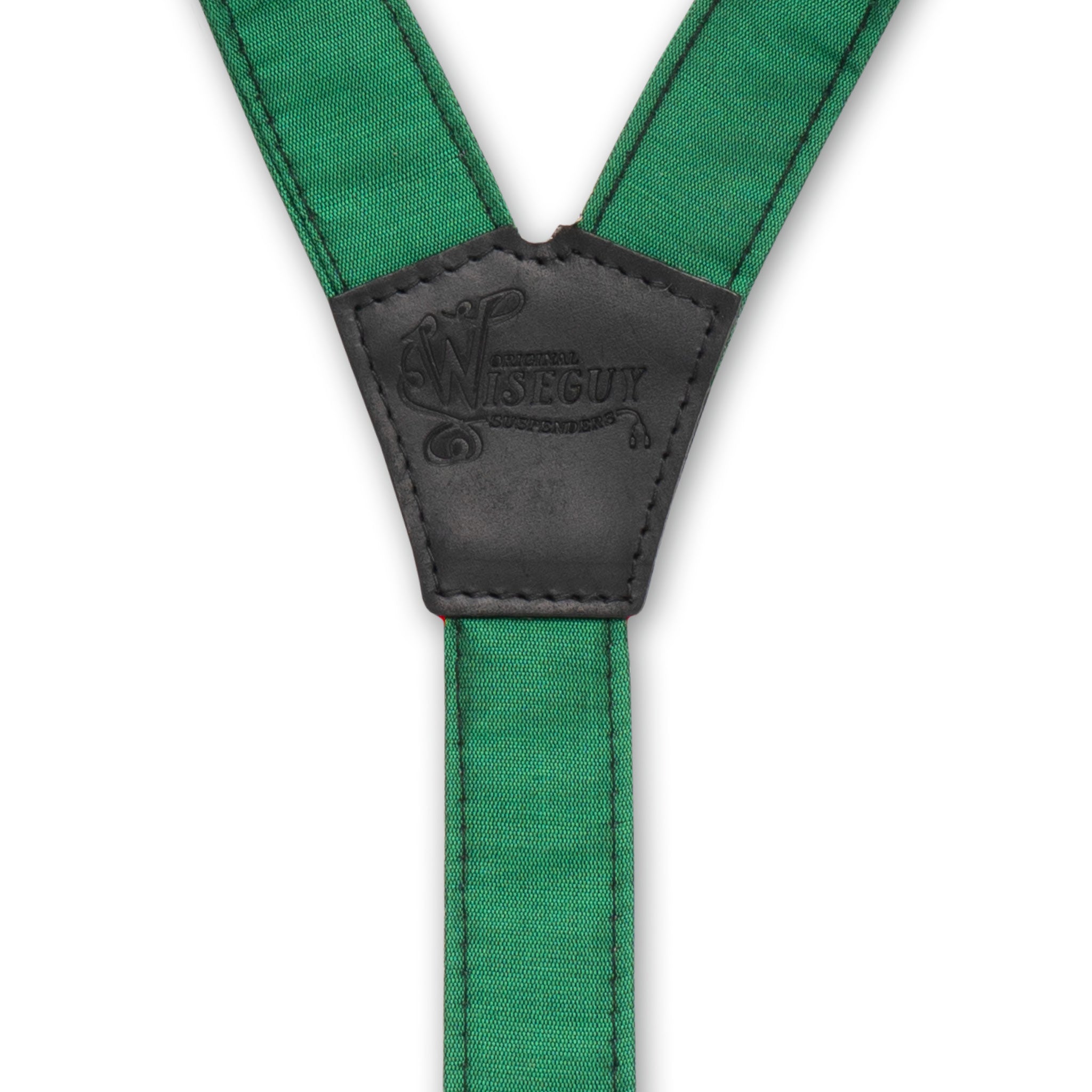 Silk The Highwayman Green Slim Suspenders No. G7110