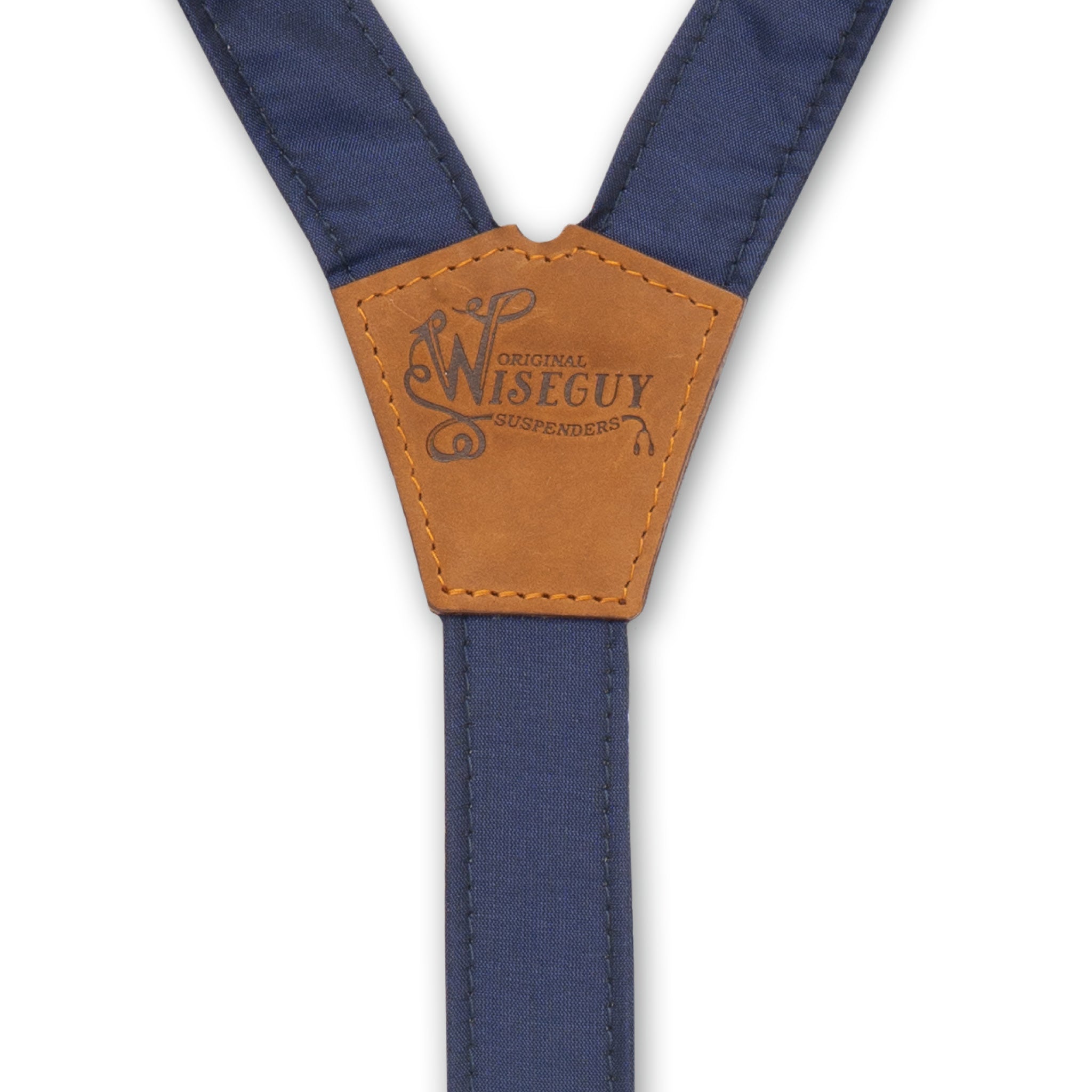 Silk The Navigator Navy Blue Slim Suspenders No. G7111