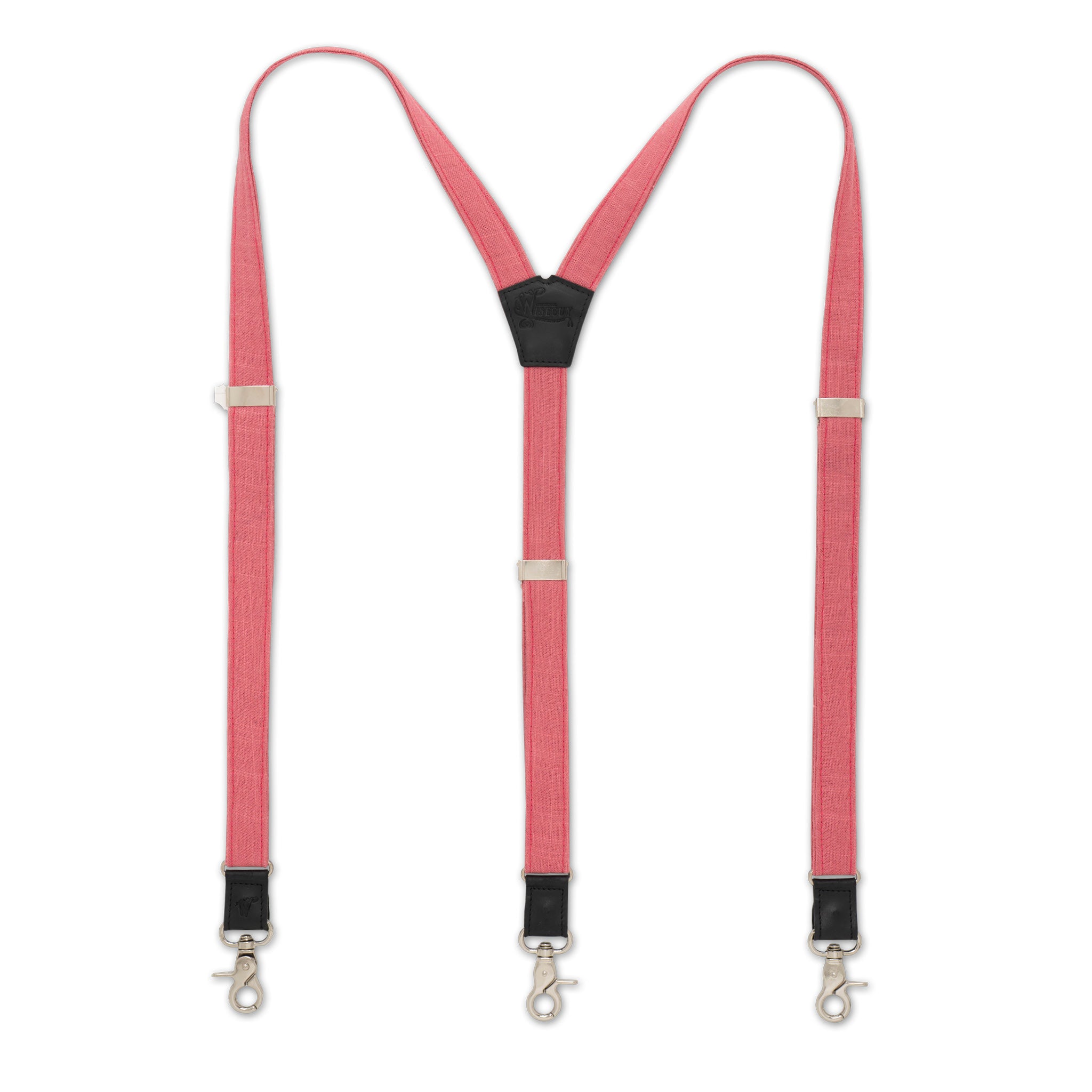 Linen The Mystic Pink Slim Suspenders No. G7310
