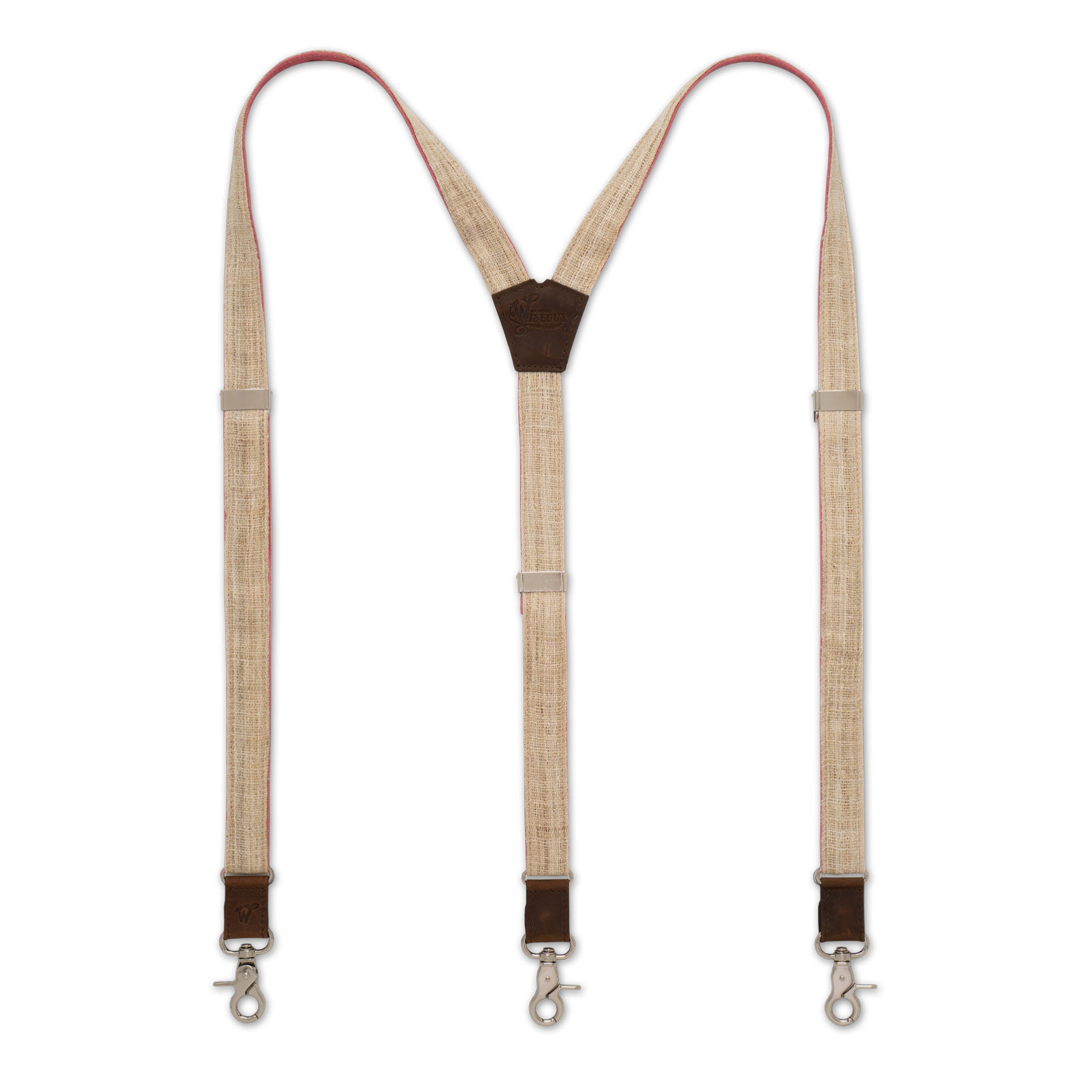 Hemp Linen The Alchemist Beige Slim Suspenders No. G7410