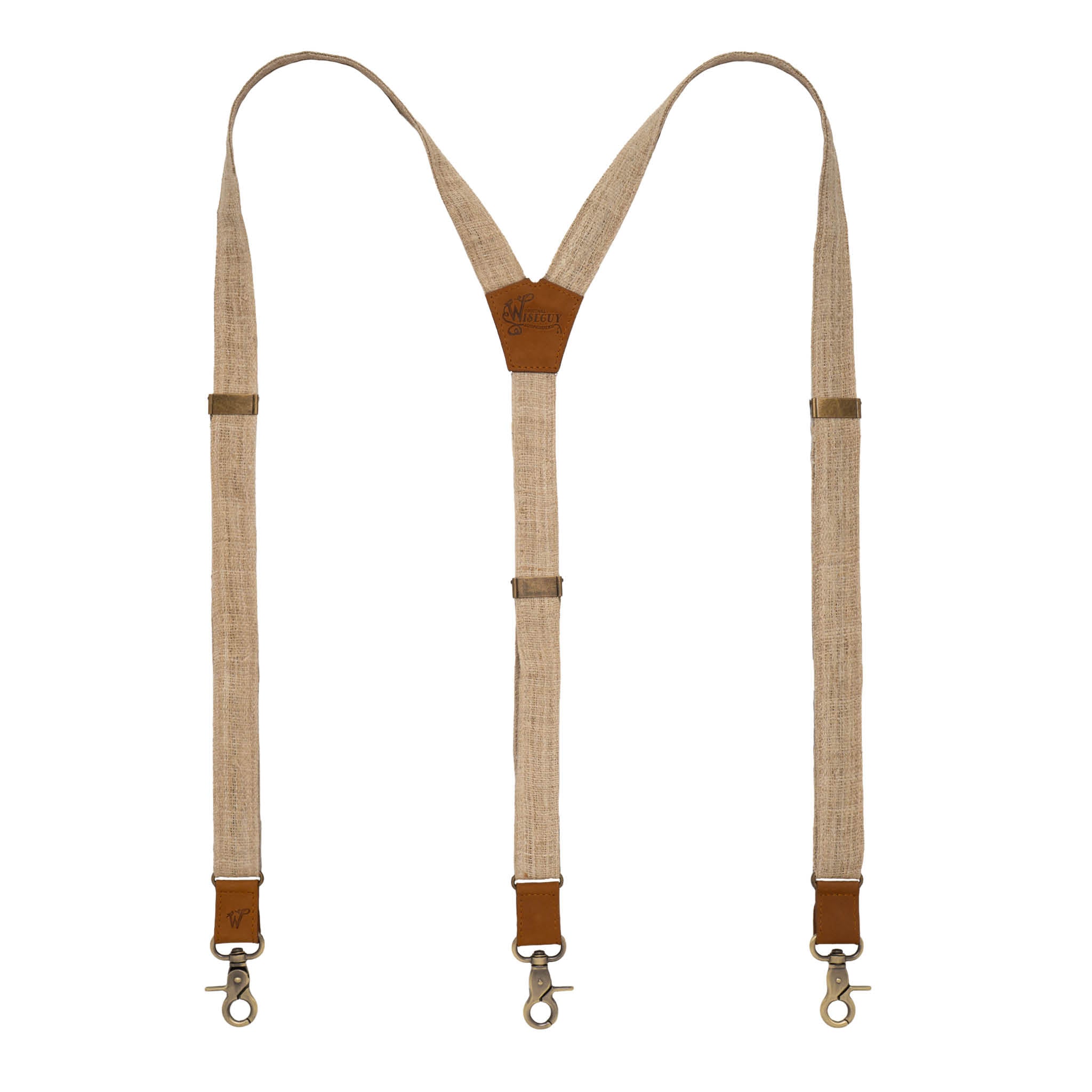Hemp The Scribe Beige Slim Suspenders No. G7413