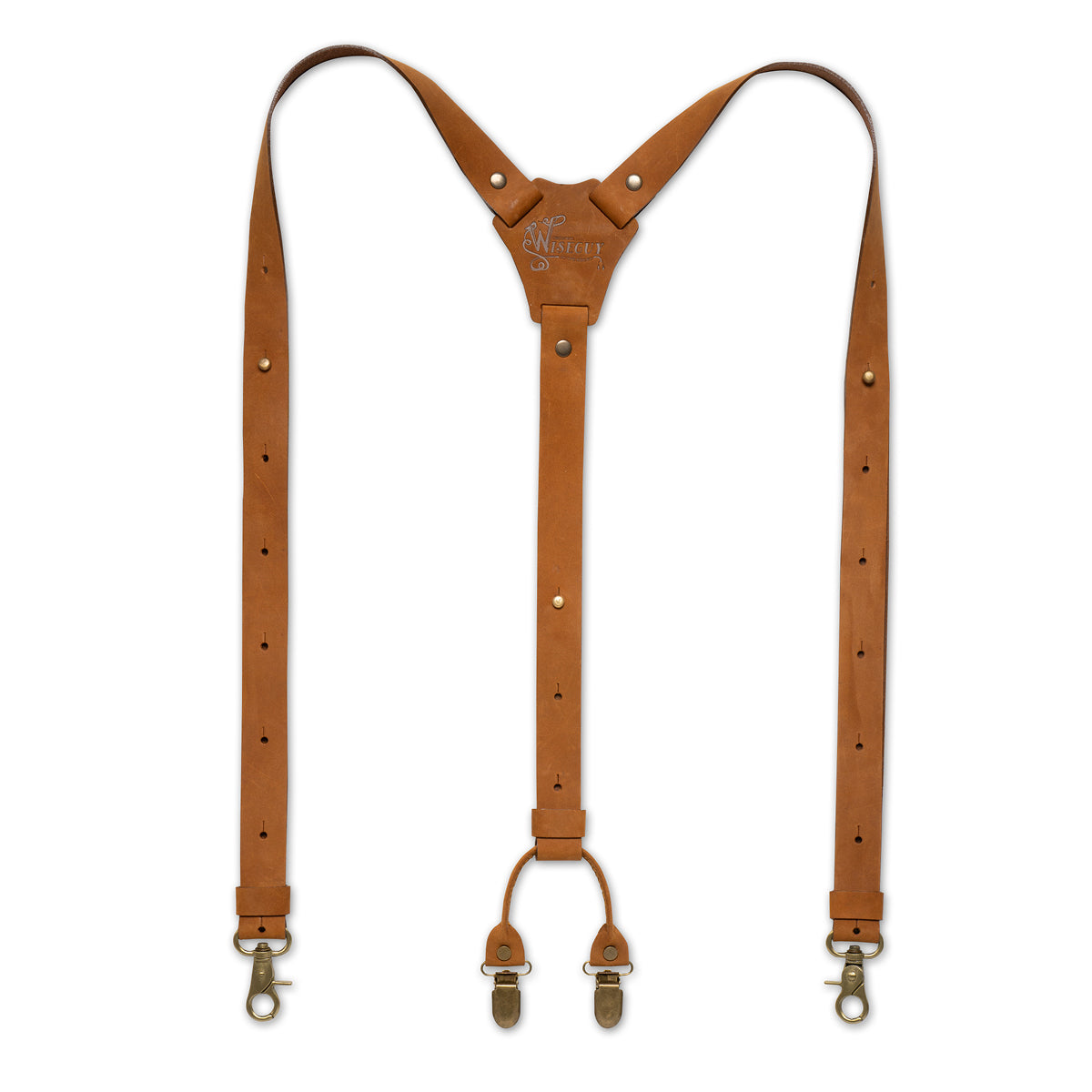 Crazy Horse Camel Brown Slim Suspenders No. L2010