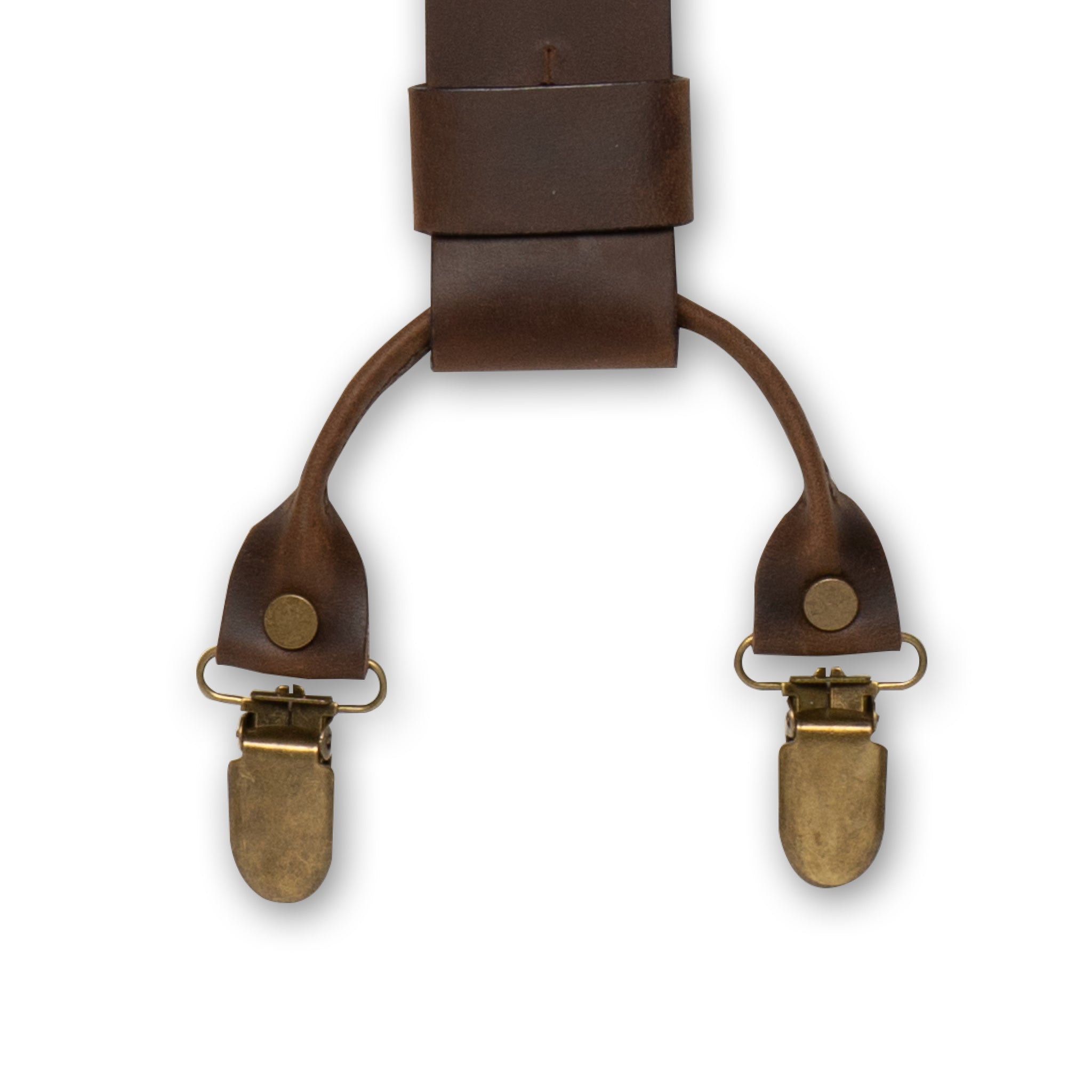 Leather Suspenders store - Dark Brown 3/4 Inch Wide