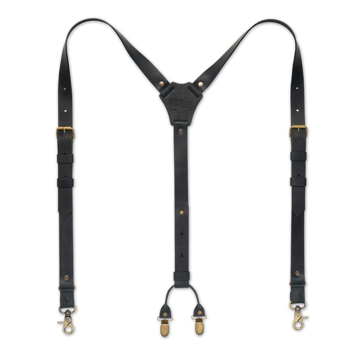 Crazy Horse Buckle Slim Suspenders