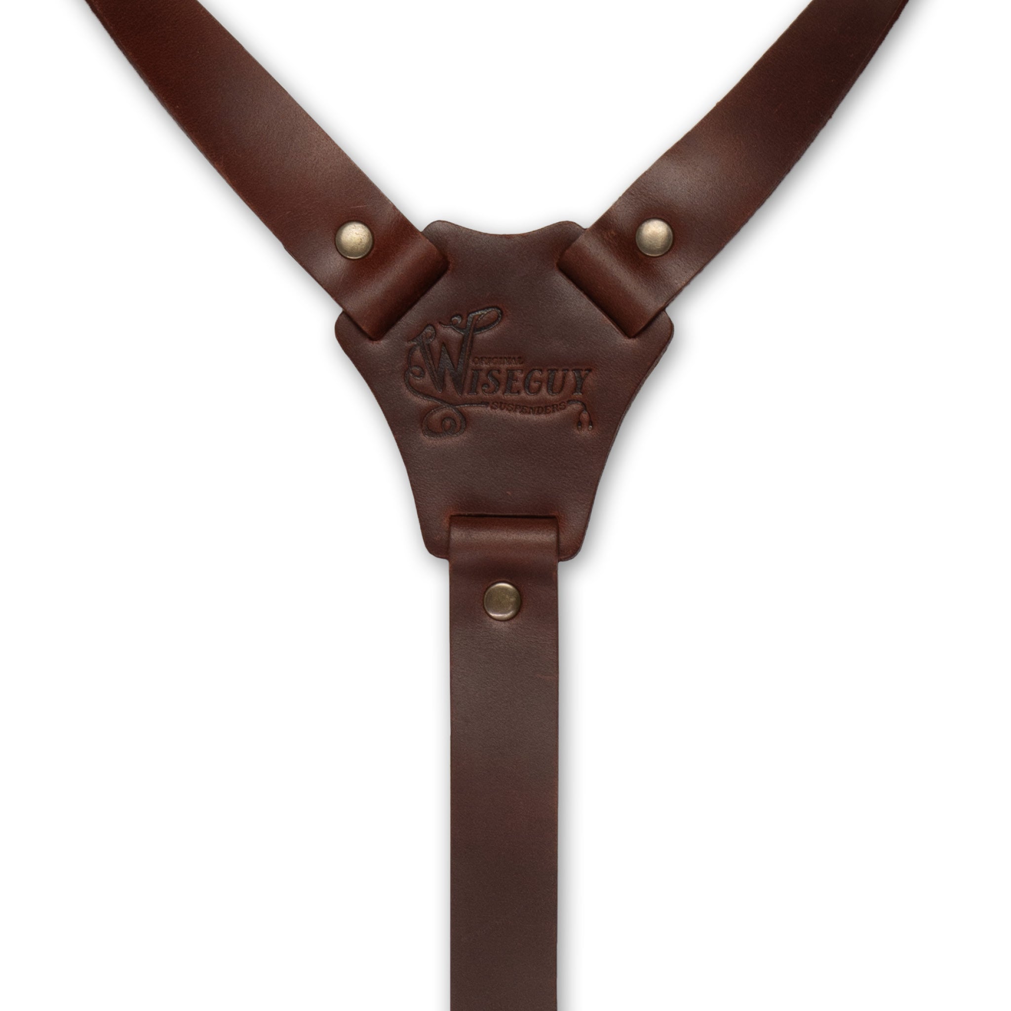 Crazy Horse Buckle Bordeaux Slim Bretelles No. L2012