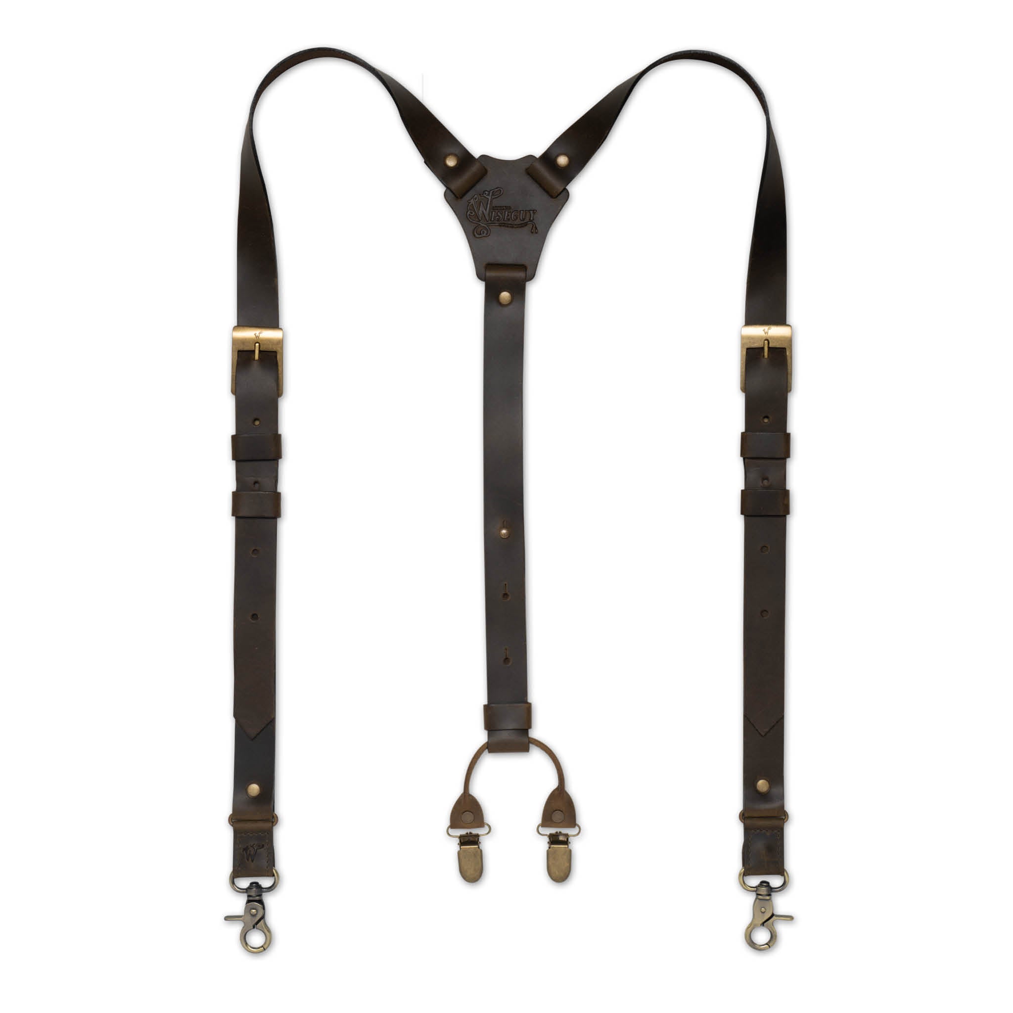 Dakota Olive Green Slim Suspenders No. L2014