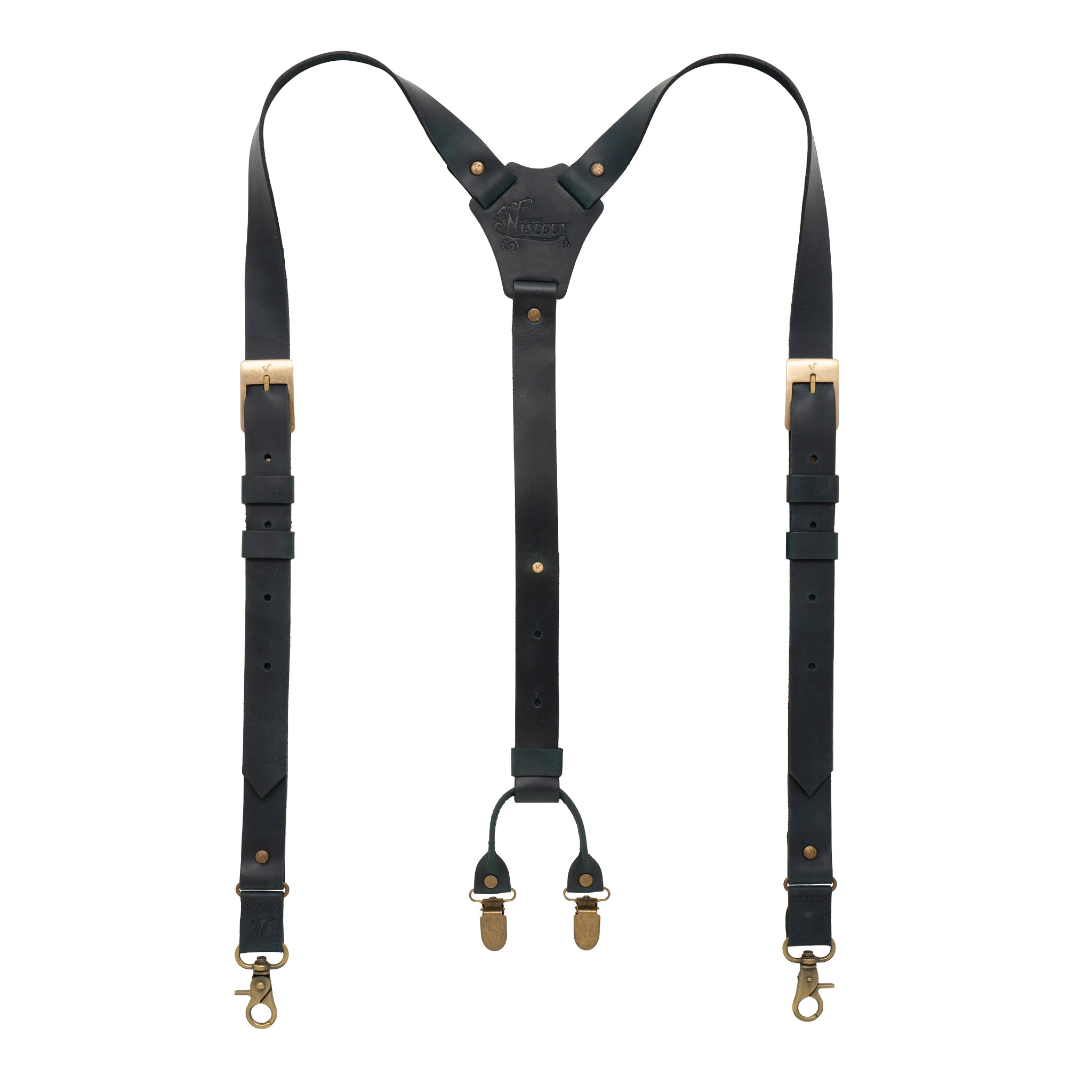 Dakota Navy Blue Slim Suspenders No. L2017