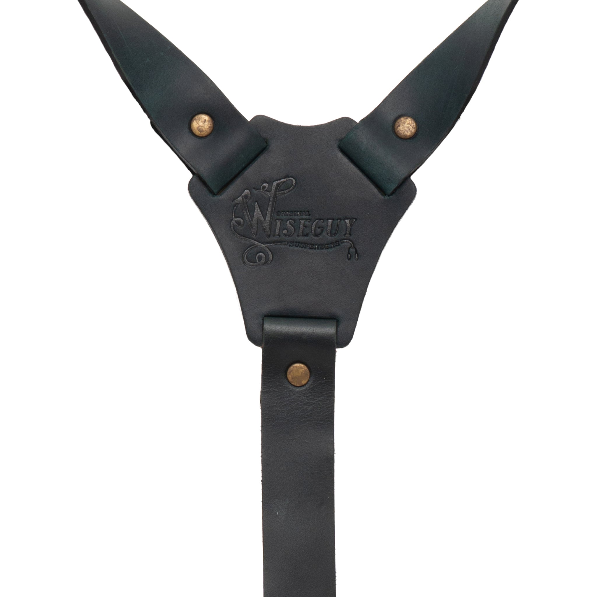 Dakota Navy Blue Slim Suspenders No. L2017