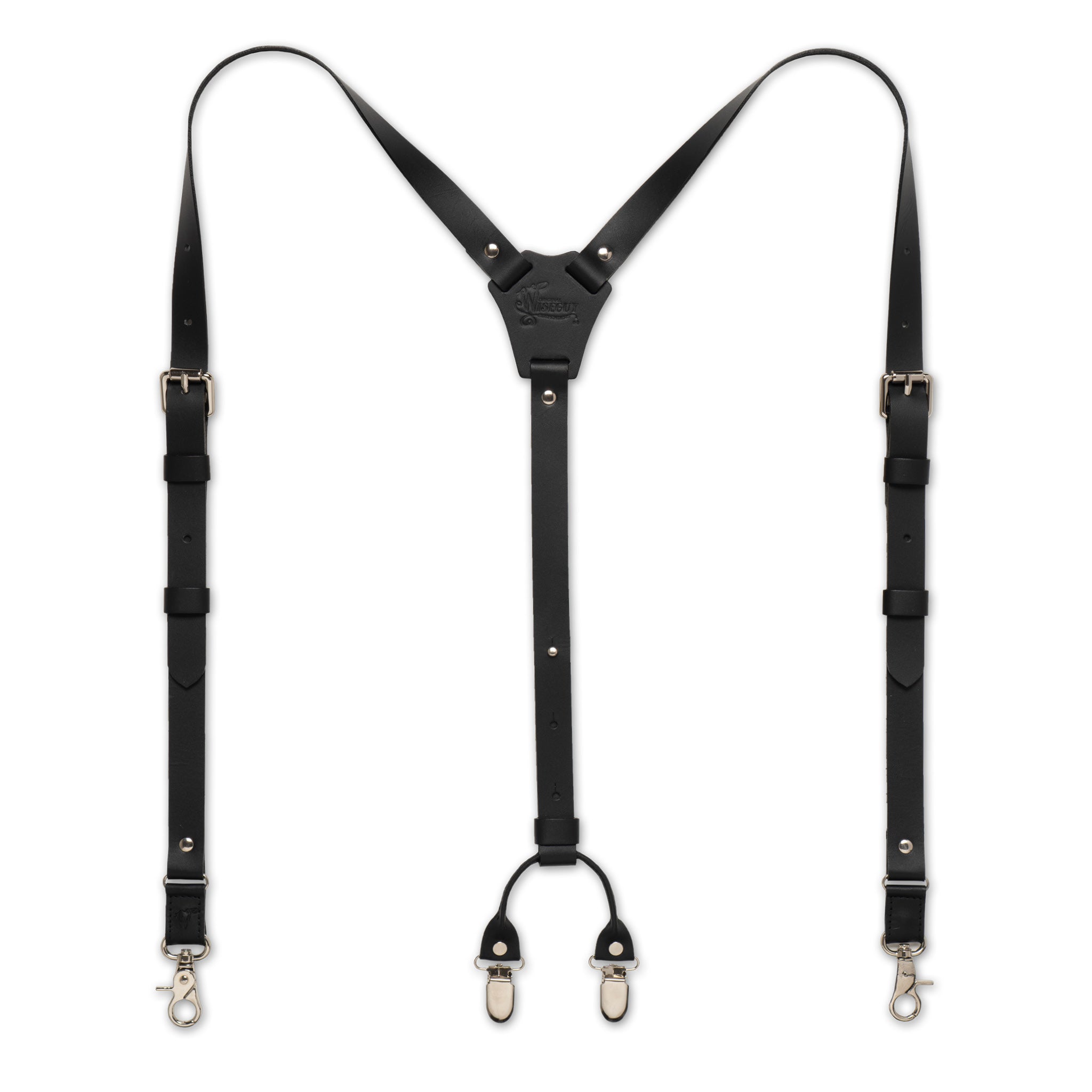 Italian Job Black Skinny Suspenders No. L7010