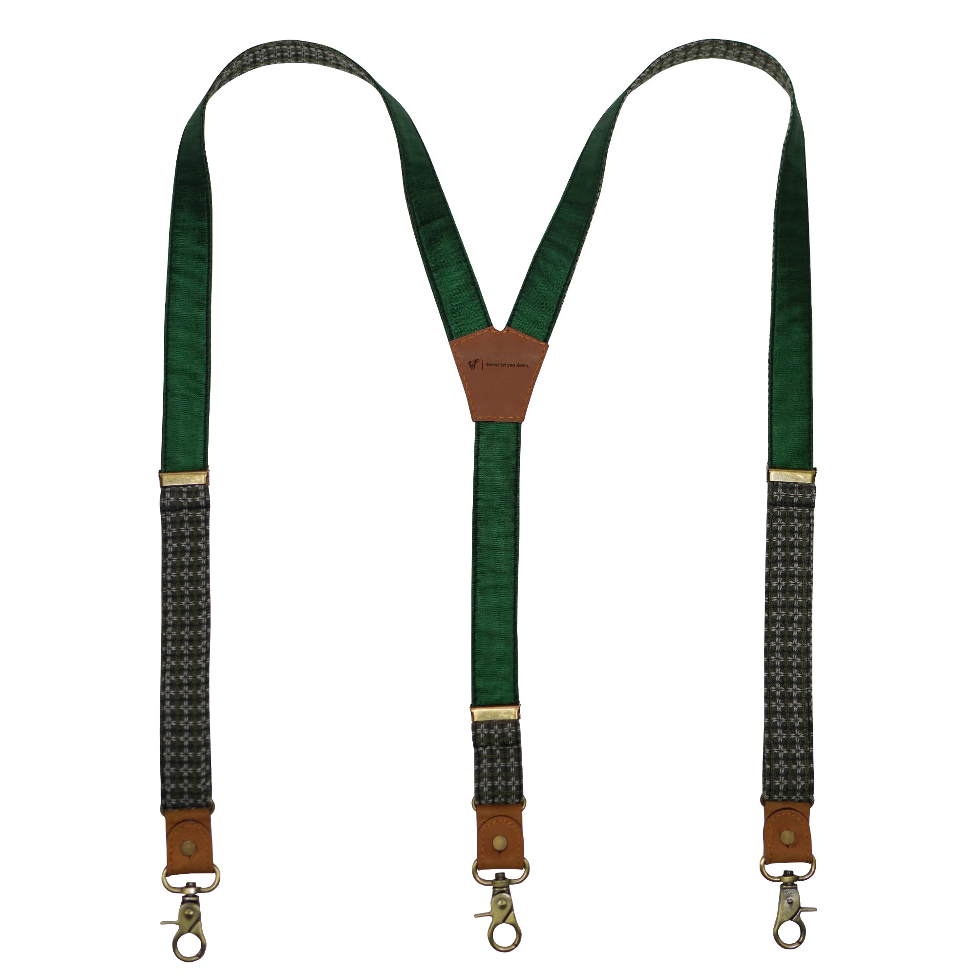 Dapper Accents Leather Suspenders High Quality & Affordable