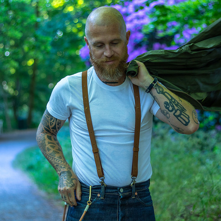 Crazy Horse Flex Skinny Suspenders