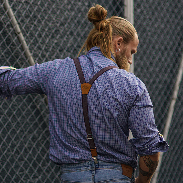 Patterned Slim Suspenders