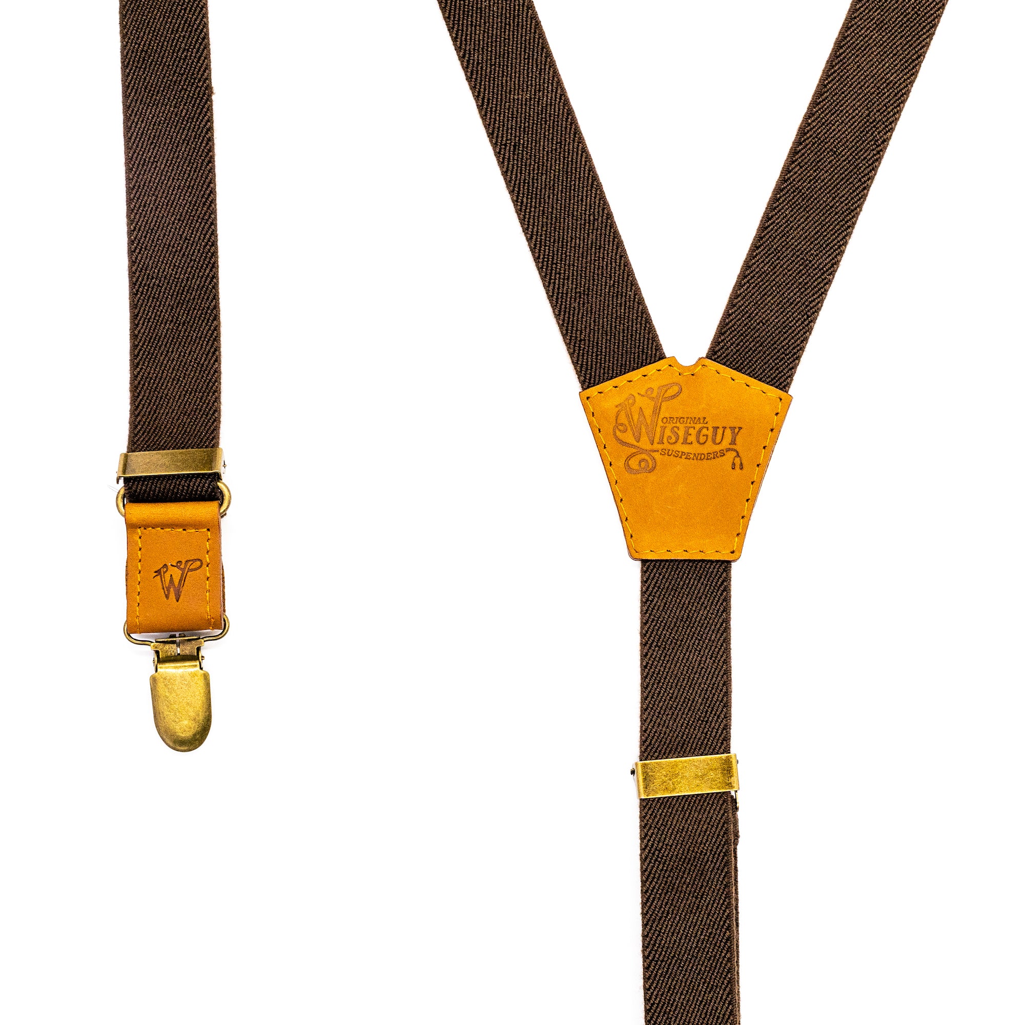Essential Brown Slim Suspenders No. E5019