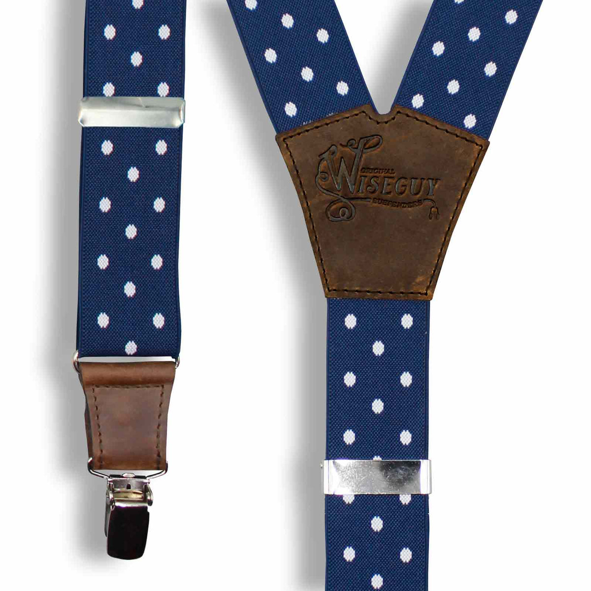 Suspenders Wide Blue Elastic