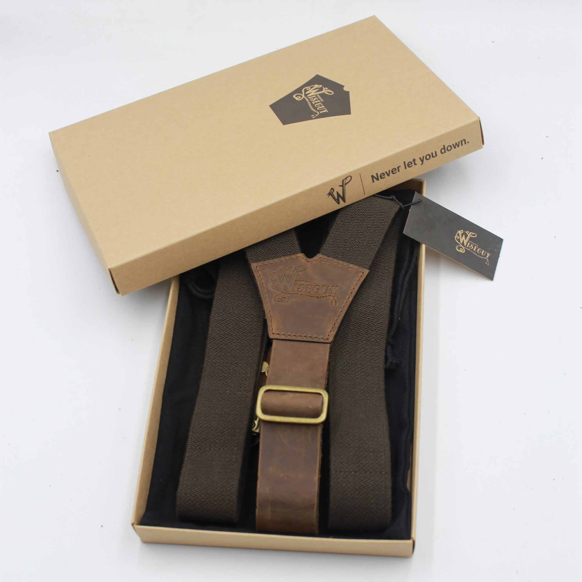 Charger Brown Wide Suspenders No. F3012