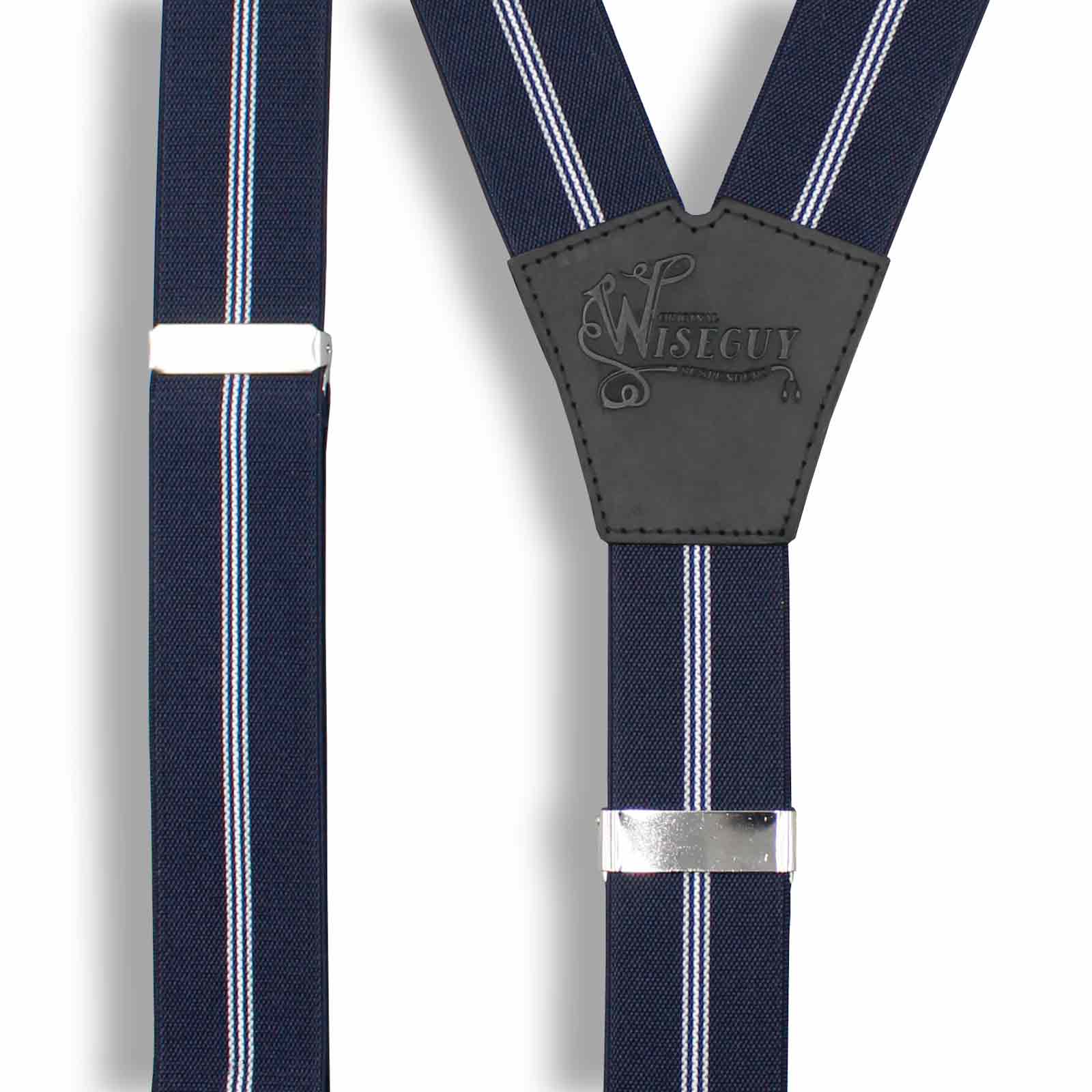 Dapper The Dealmaker Navy Blue Wide Suspenders No. E5323