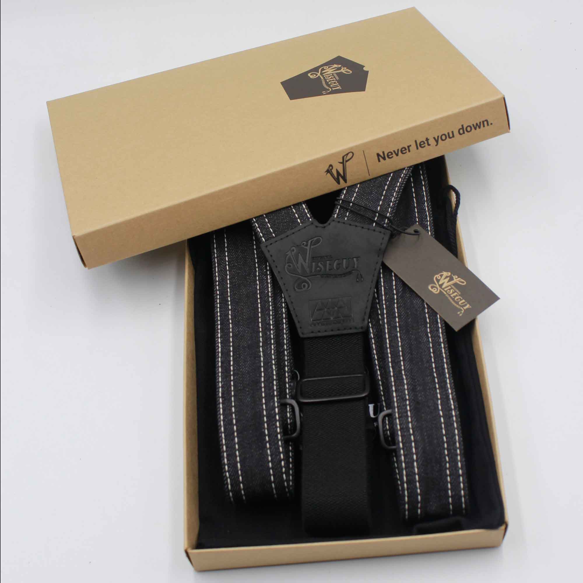 Denim Edition Amsterdenim Black Wide Suspenders No. C6211