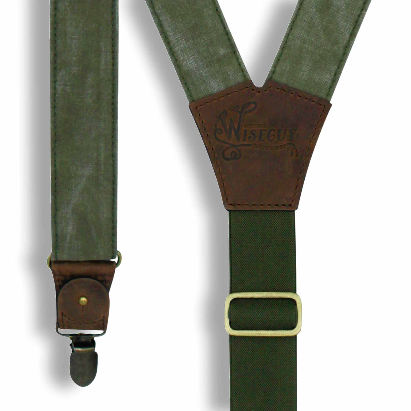 Mad Dog - Salvaged Suspenders wide straps (1.36 inch/3.5 cm) - Wiseguy Suspenders