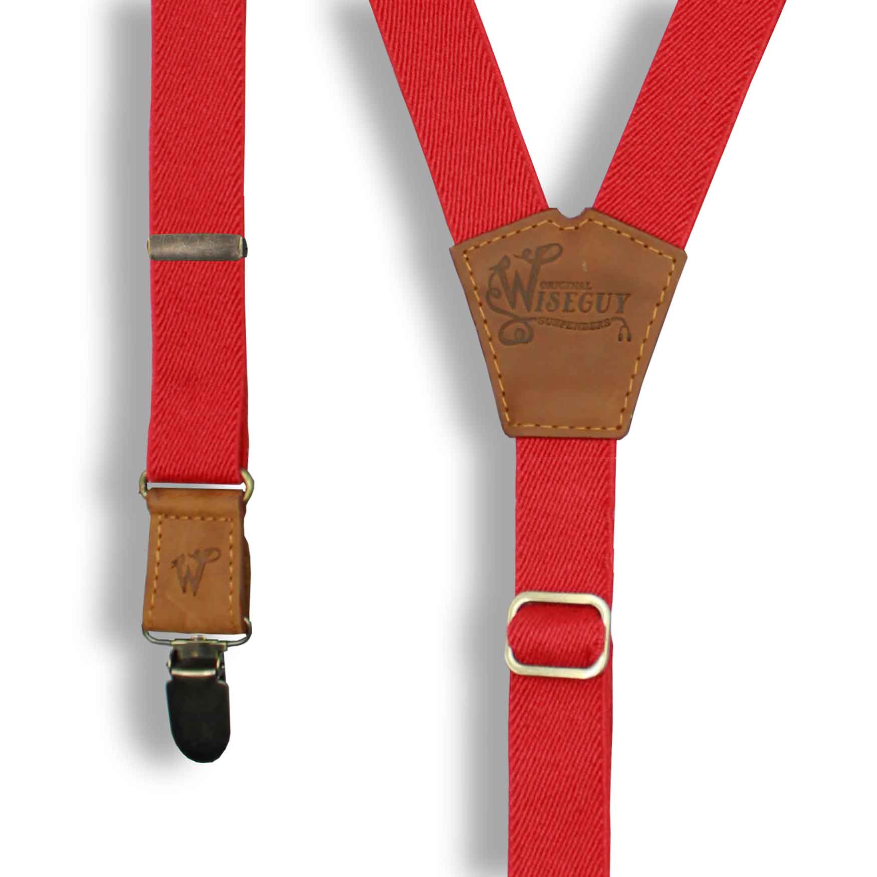 Essential Blood Red Slim Suspenders No. E5016