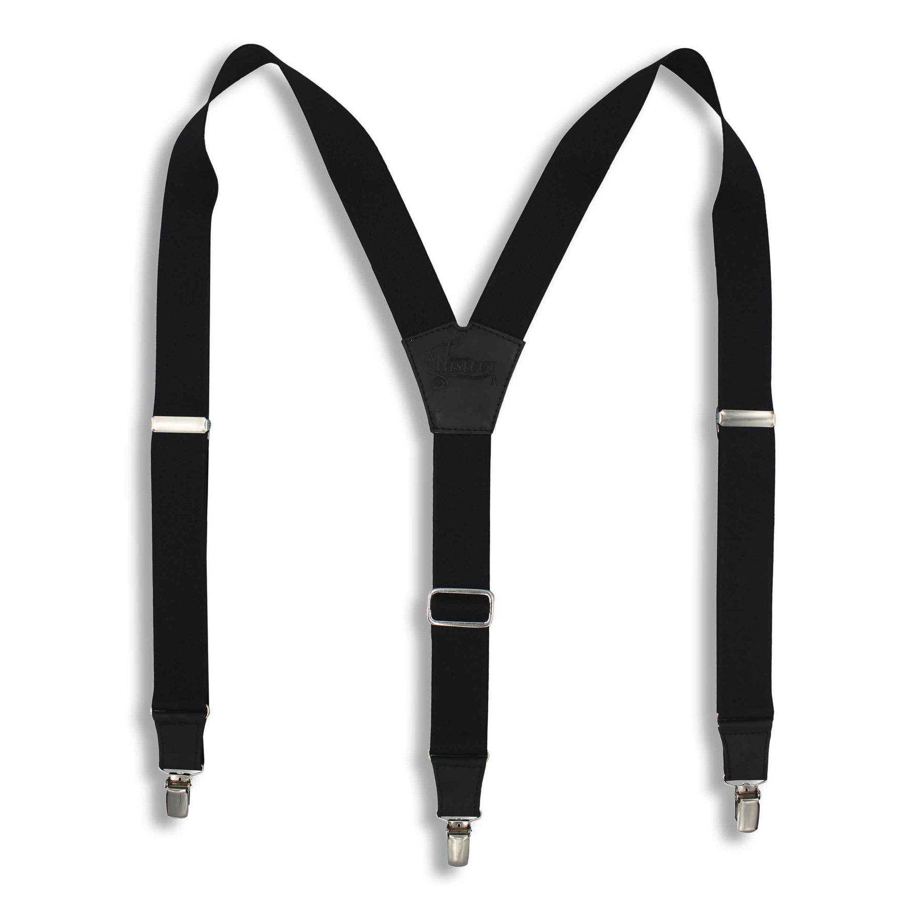 Suspenders Wide Soul Black Elastic Wiseguy Original